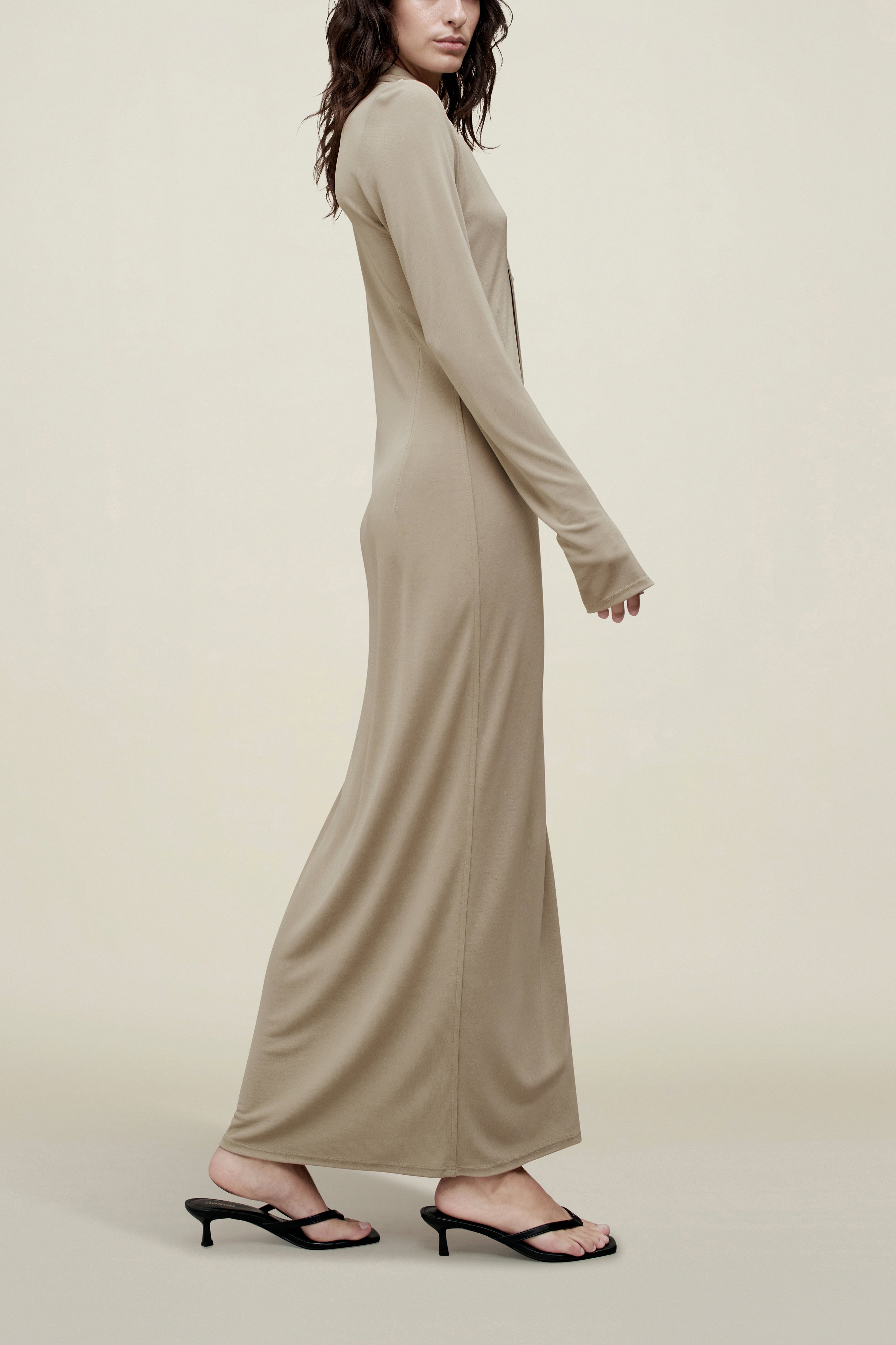 Leyla Shirtdress in Matte Jersey