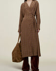 Sylvan Wrap Dress in Viscose Ribbon