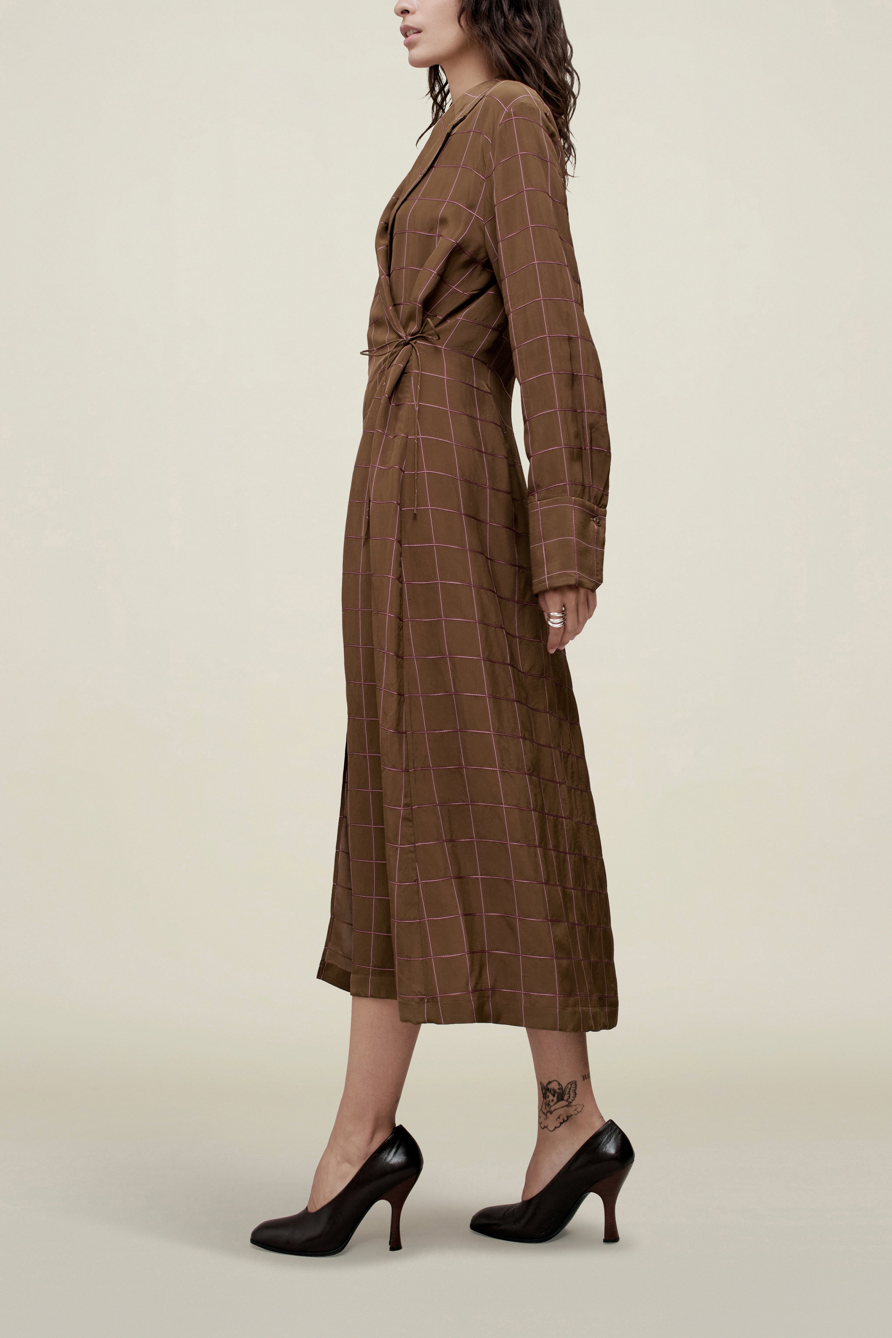 Sylvan Wrap Dress in Viscose Ribbon