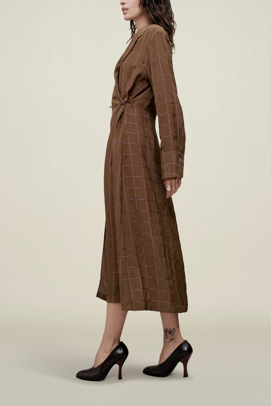 Sylvan Wrap Dress in Viscose Ribbon