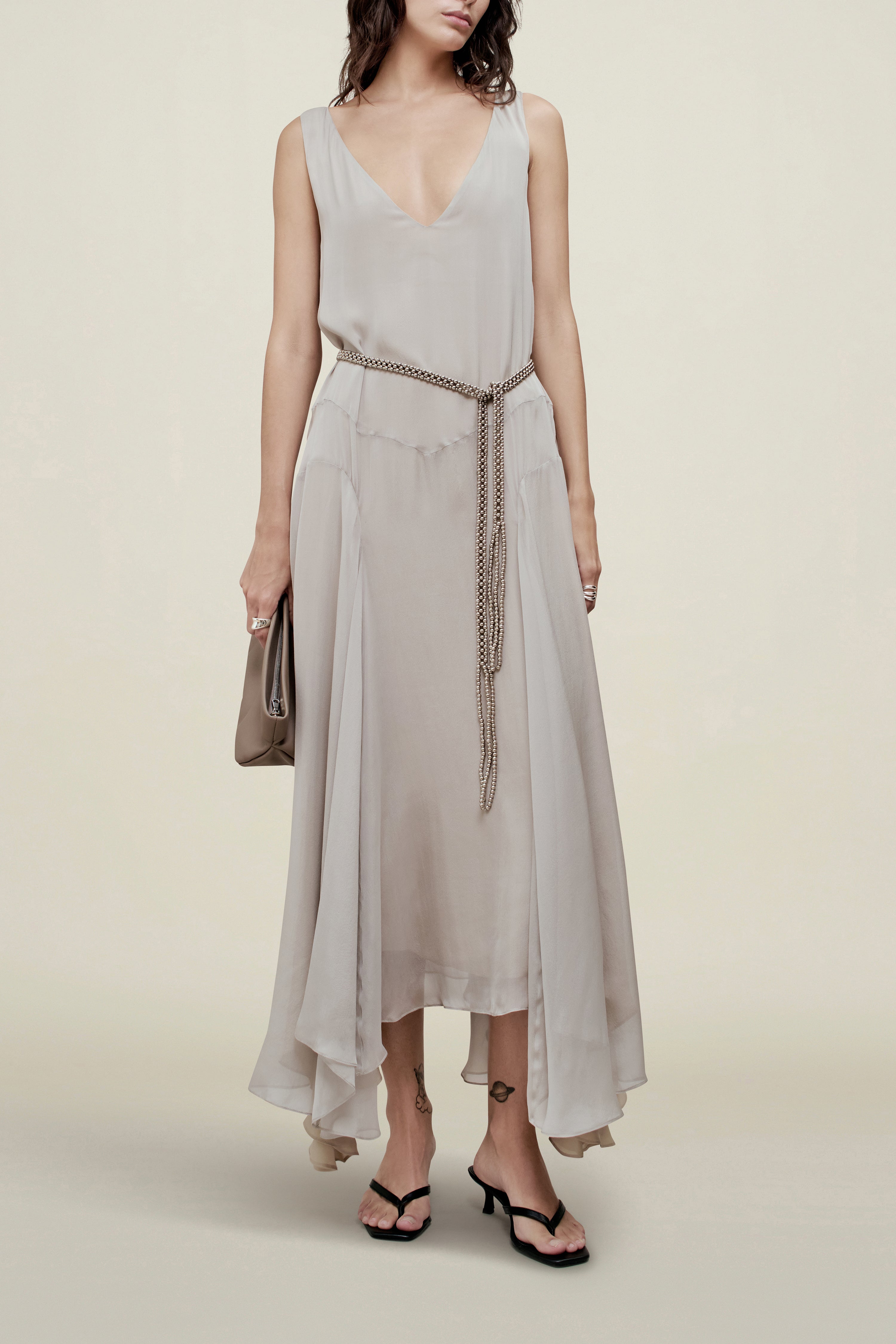 Millie Gusset Dress in Trapped Silk