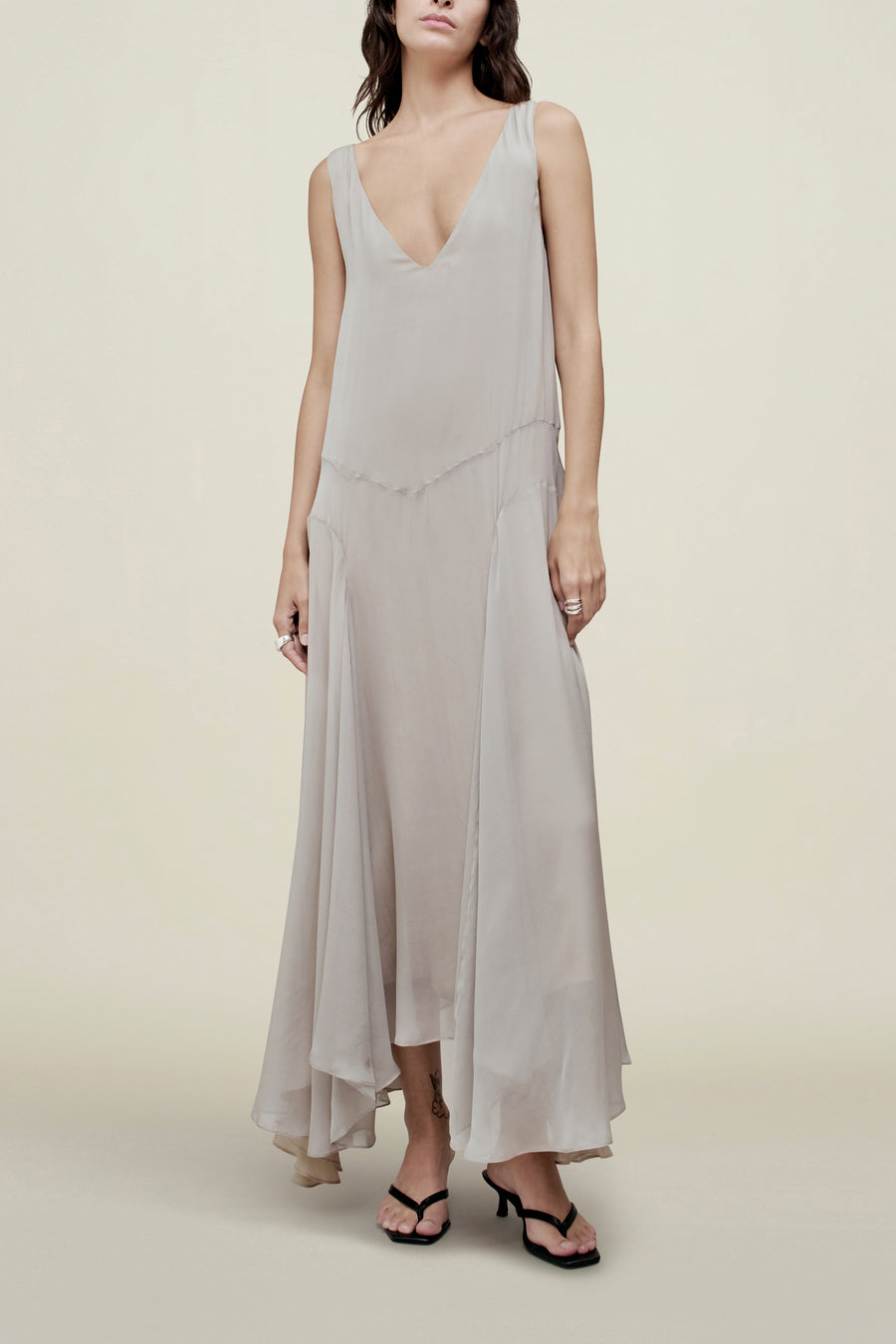 Millie Gusset Dress in Trapped Silk