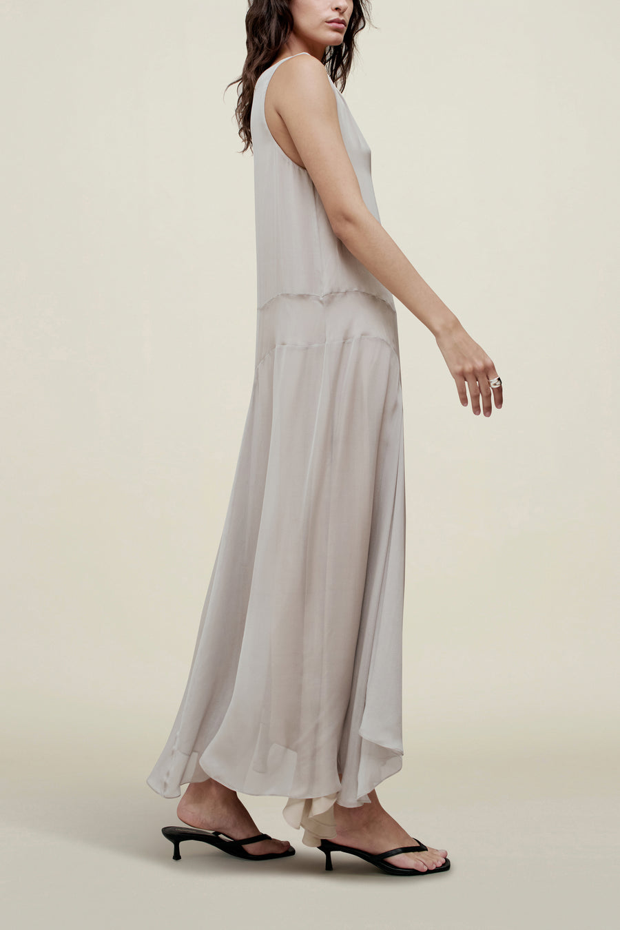 Millie Gusset Dress in Trapped Silk