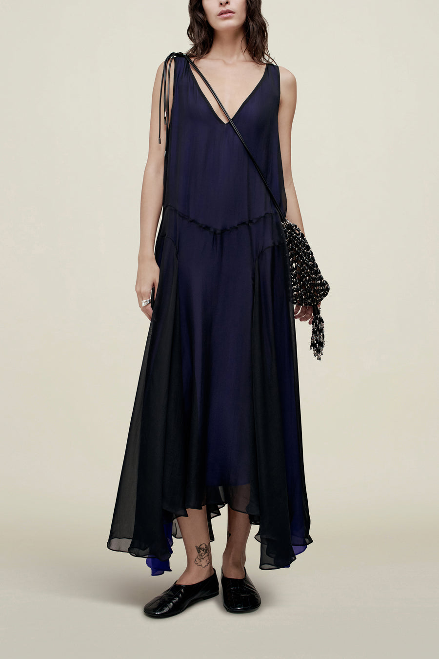 Millie Gusset Dress in Trapped Silk