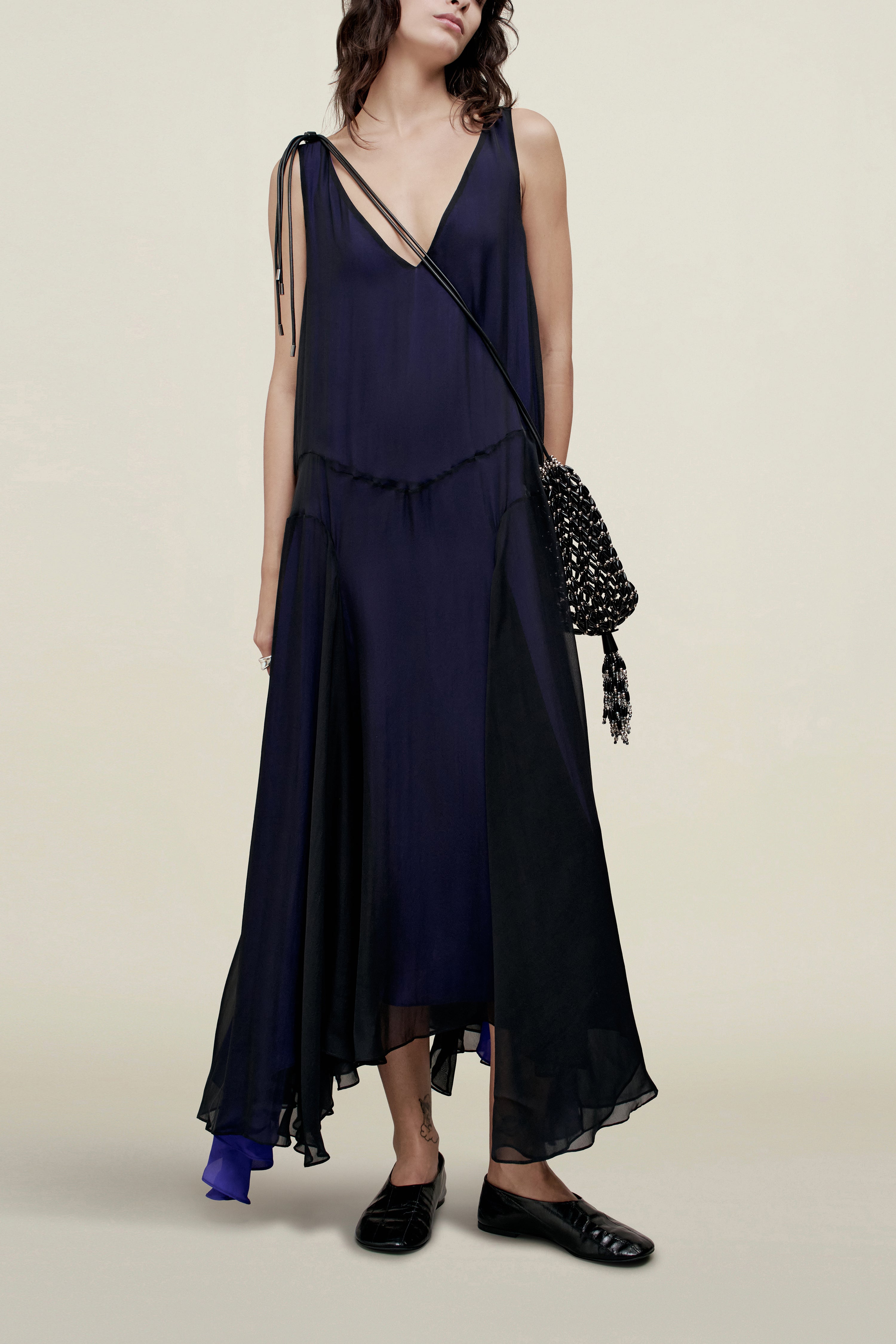 Millie Gusset Dress in Trapped Silk