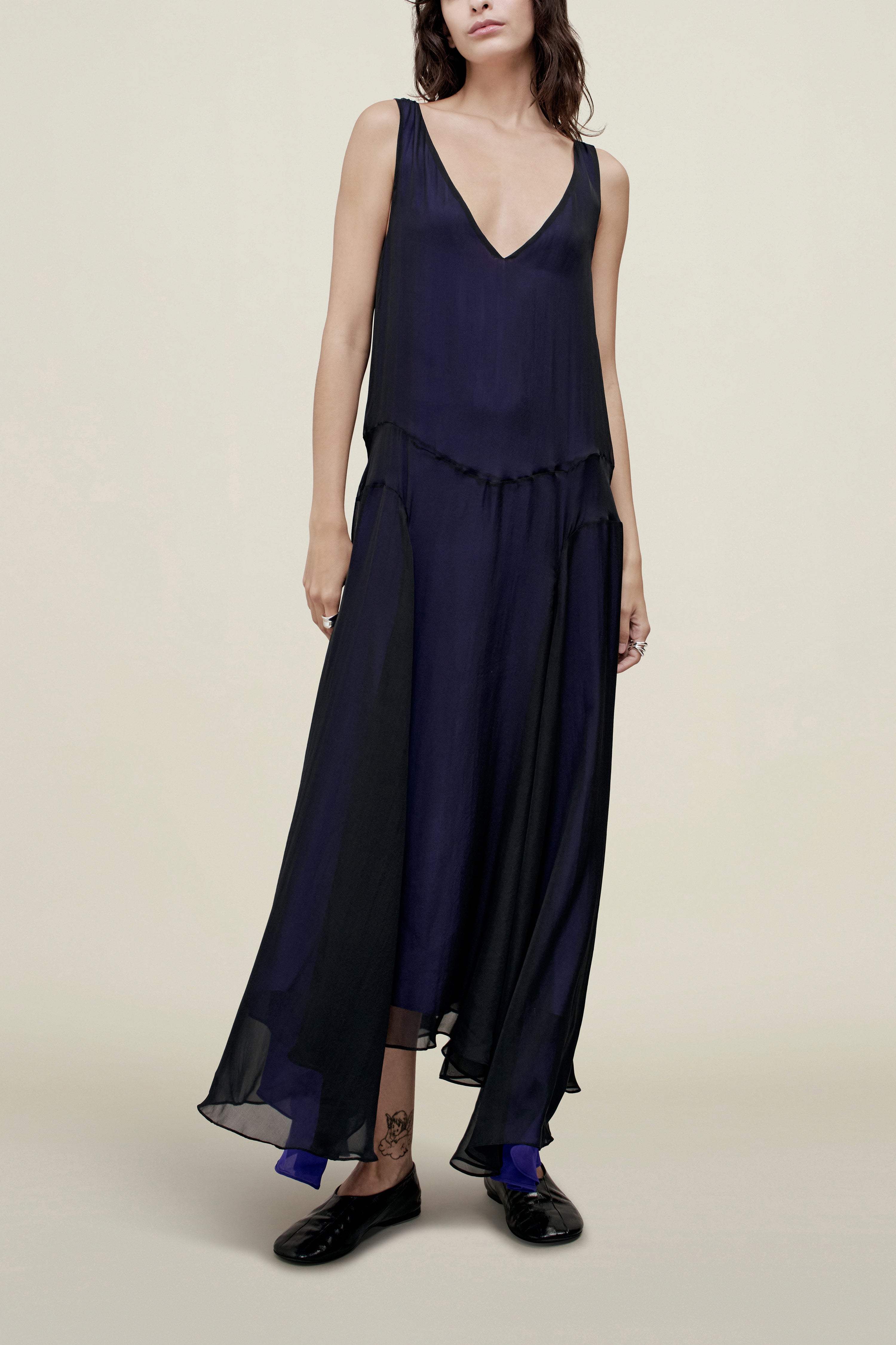 Millie Gusset Dress in Trapped Silk