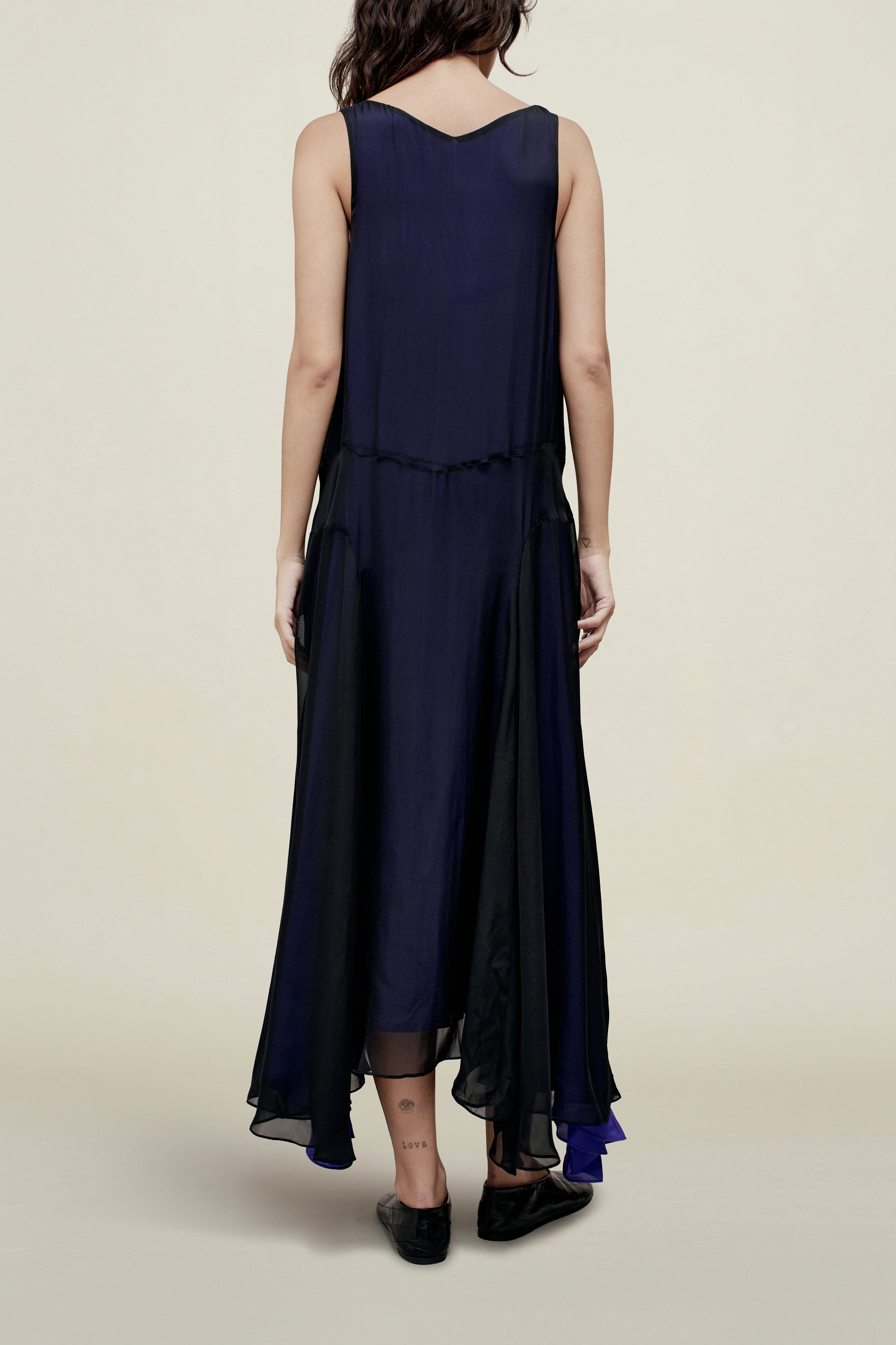 Millie Gusset Dress in Trapped Silk