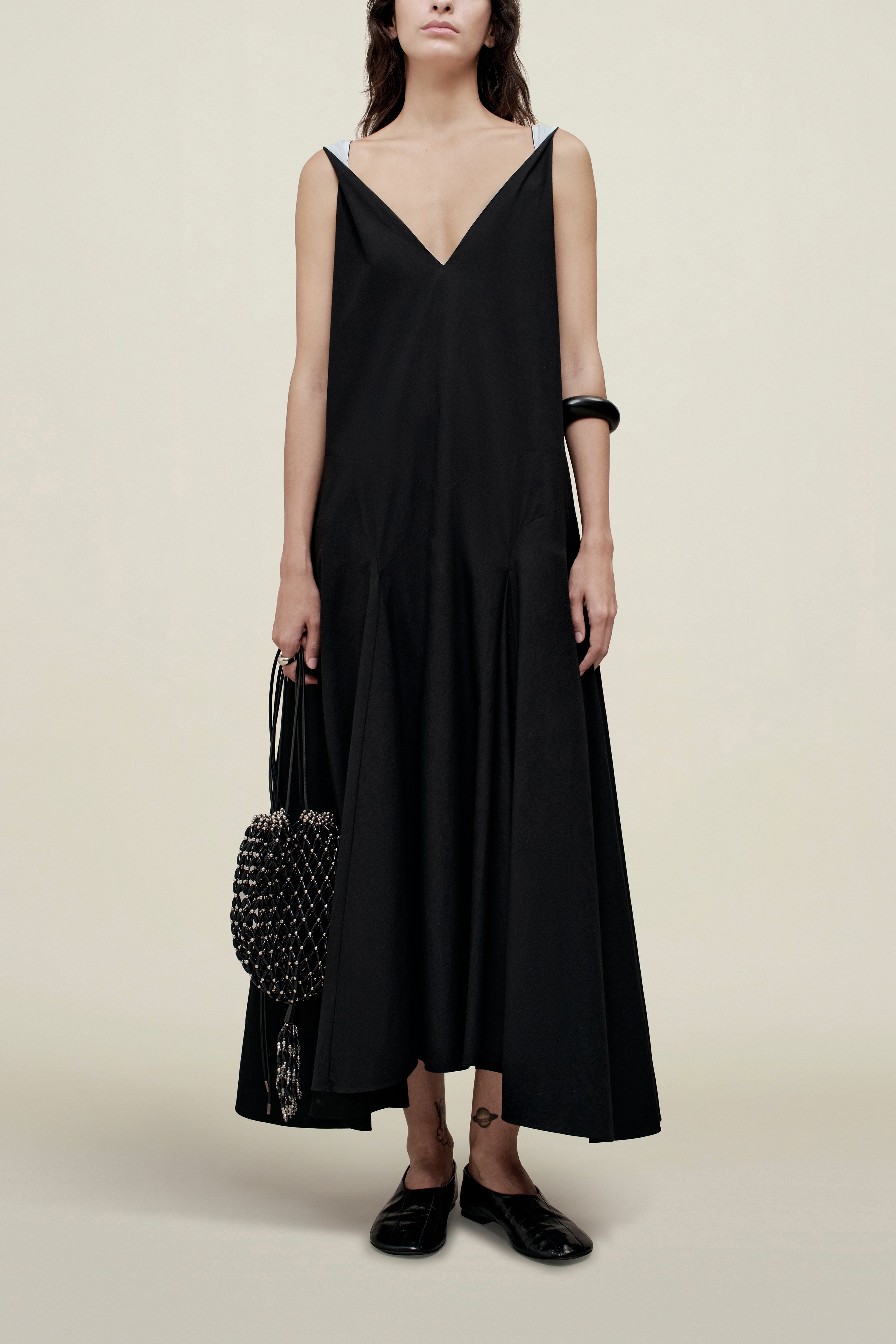 Millie Gusset Dress in Cotton Poplin