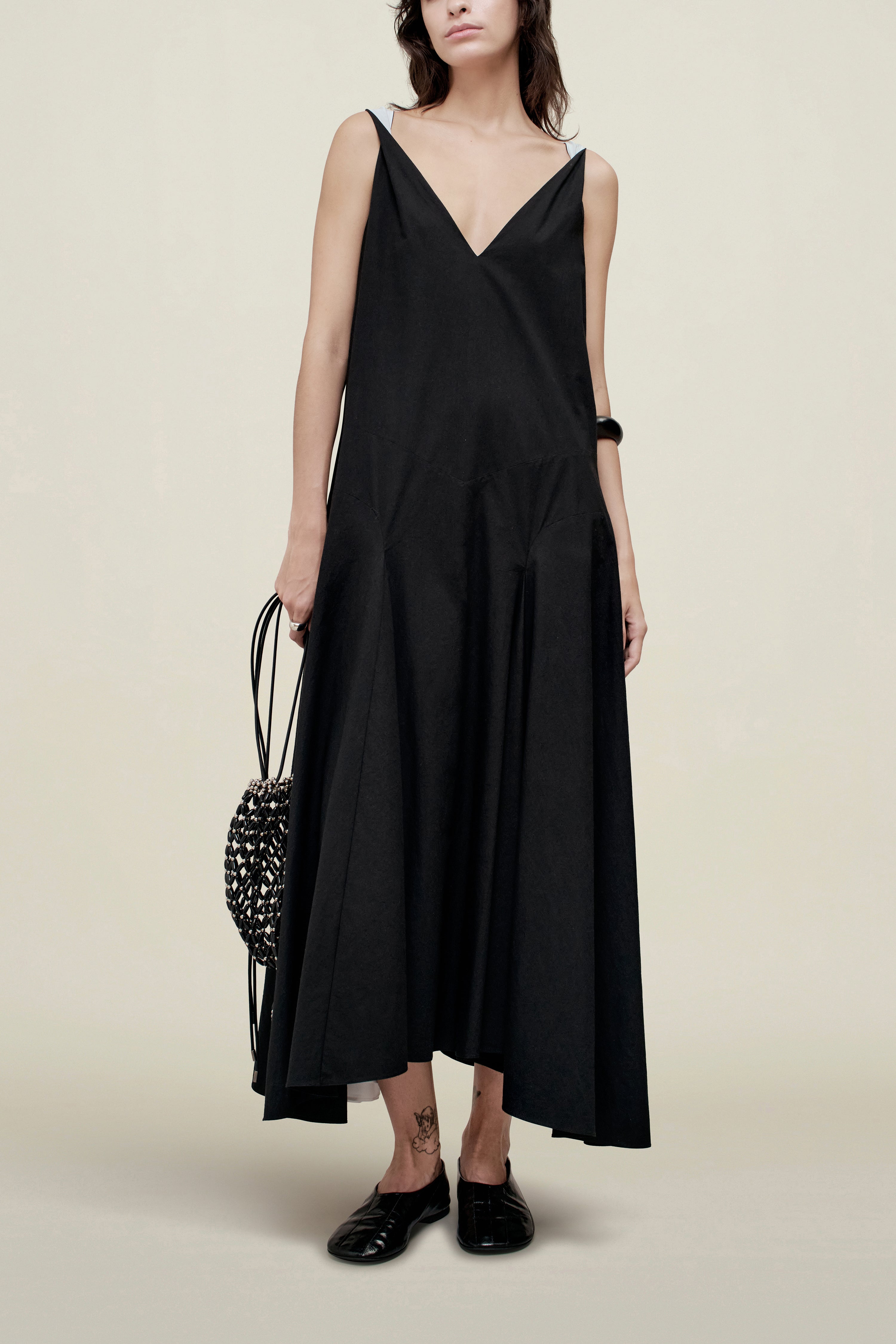 Millie Gusset Dress in Cotton Poplin