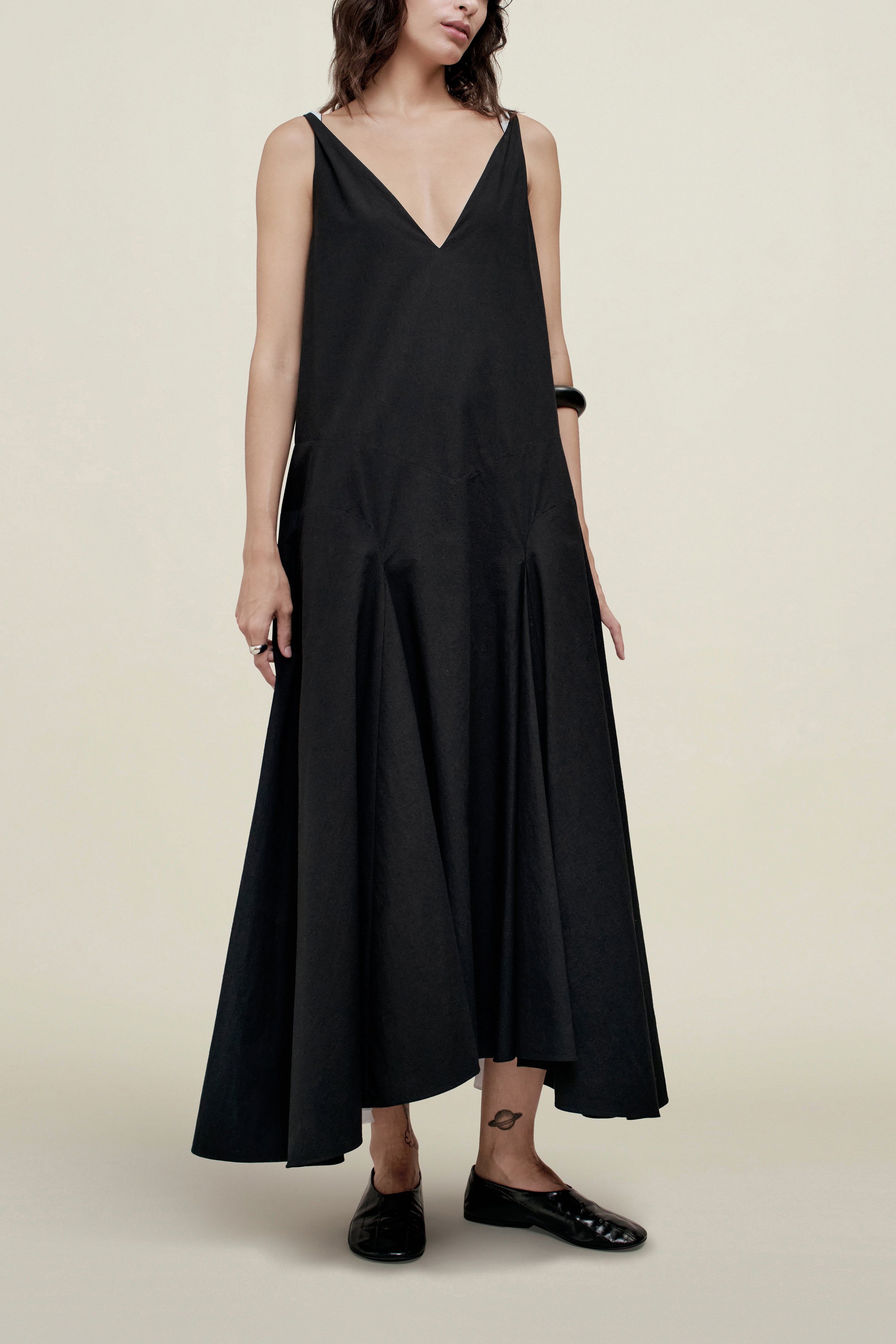 Millie Gusset Dress in Cotton Poplin