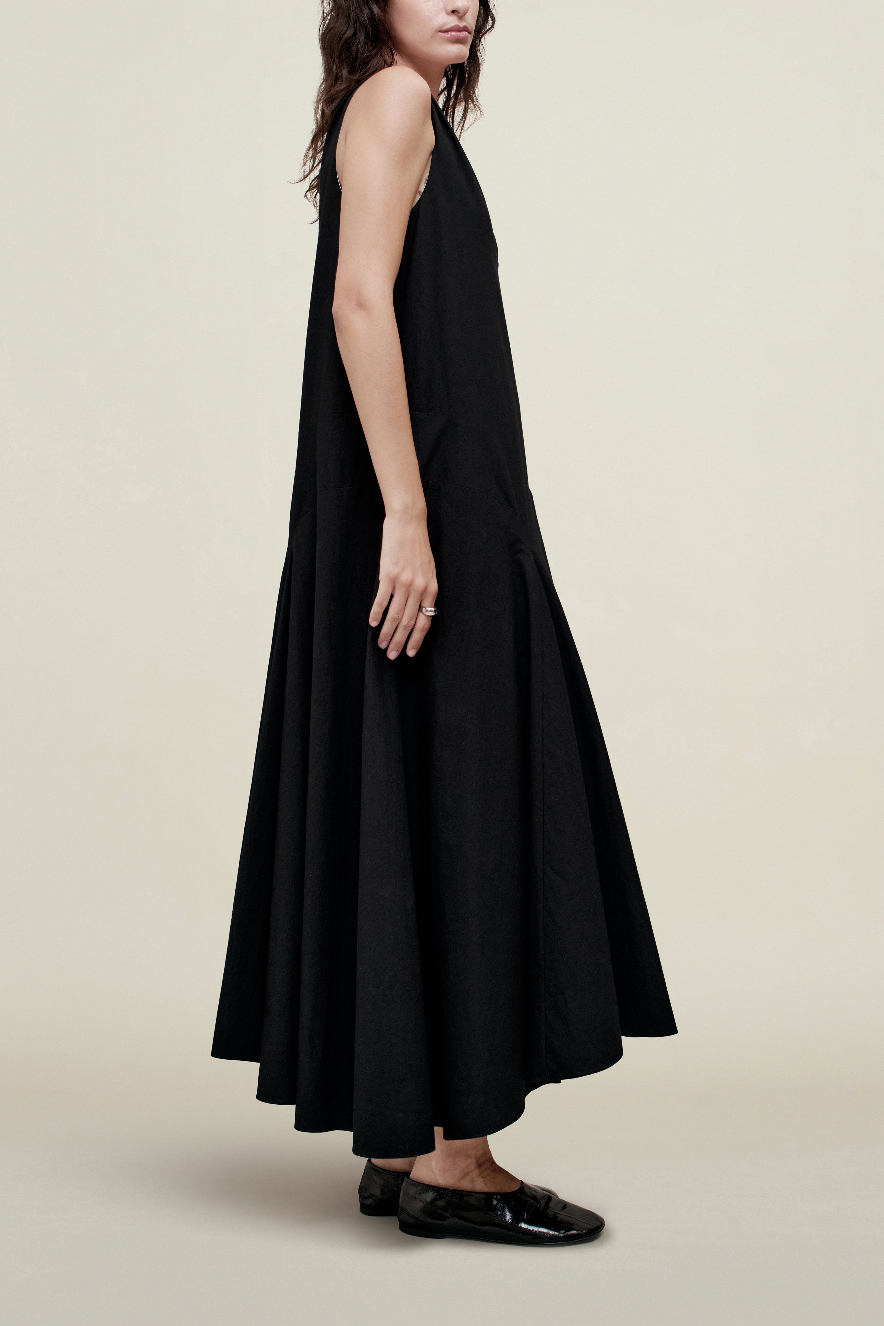 Millie Gusset Dress in Cotton Poplin