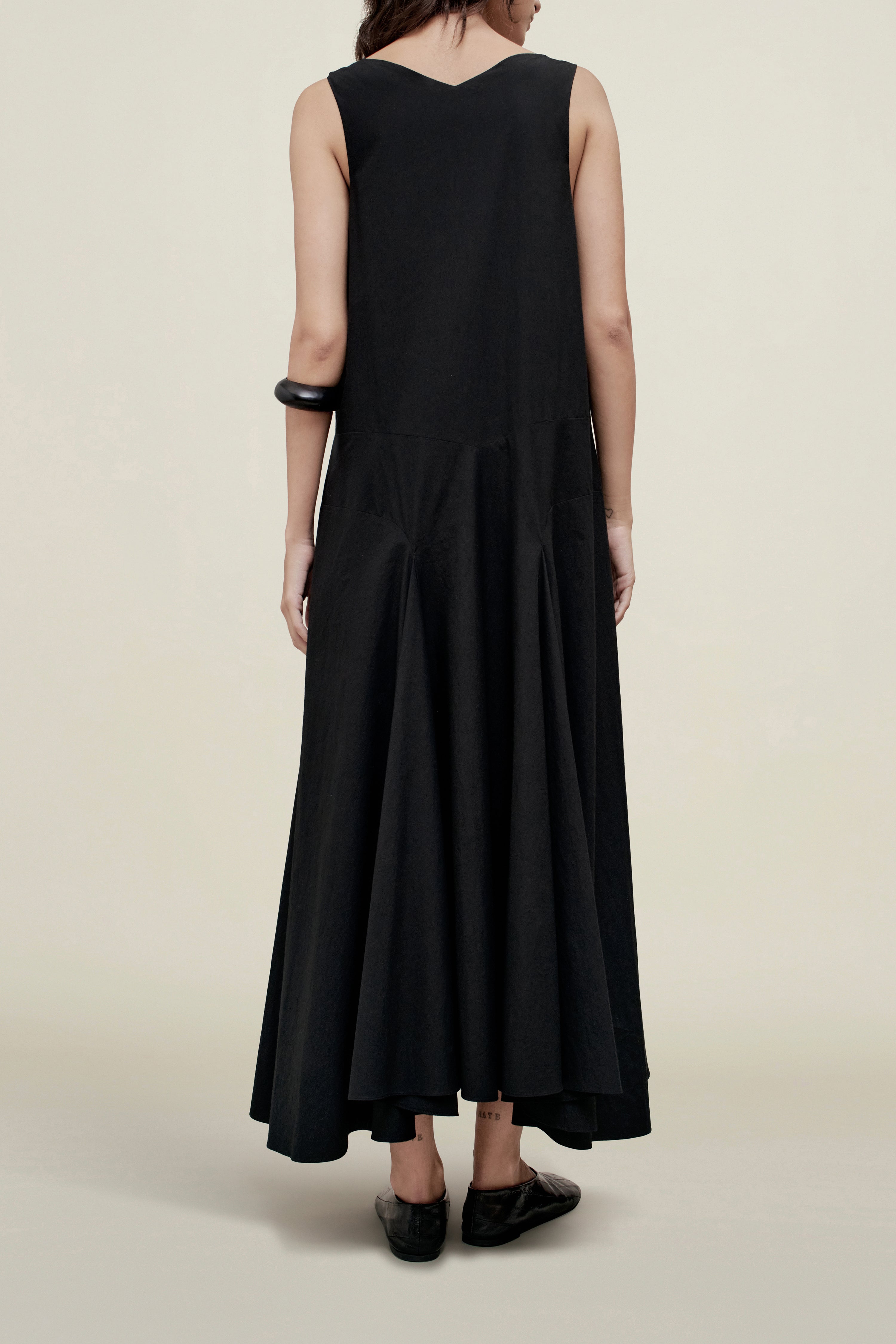 Millie Gusset Dress in Cotton Poplin