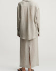 Regina Drawstring Skirt in Linen Gauze