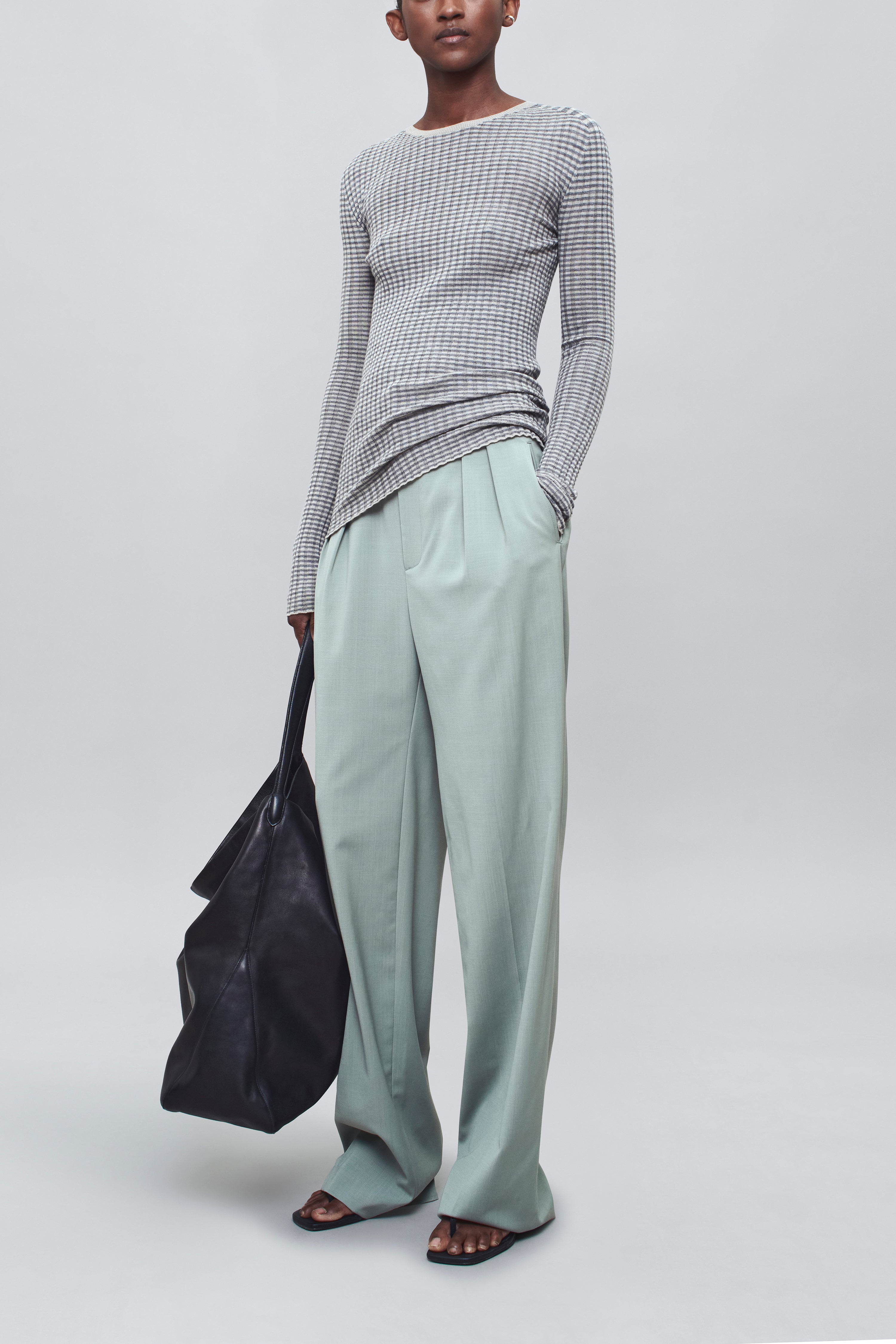 Fabi Fitted Long Sleeve in Superfine Merino