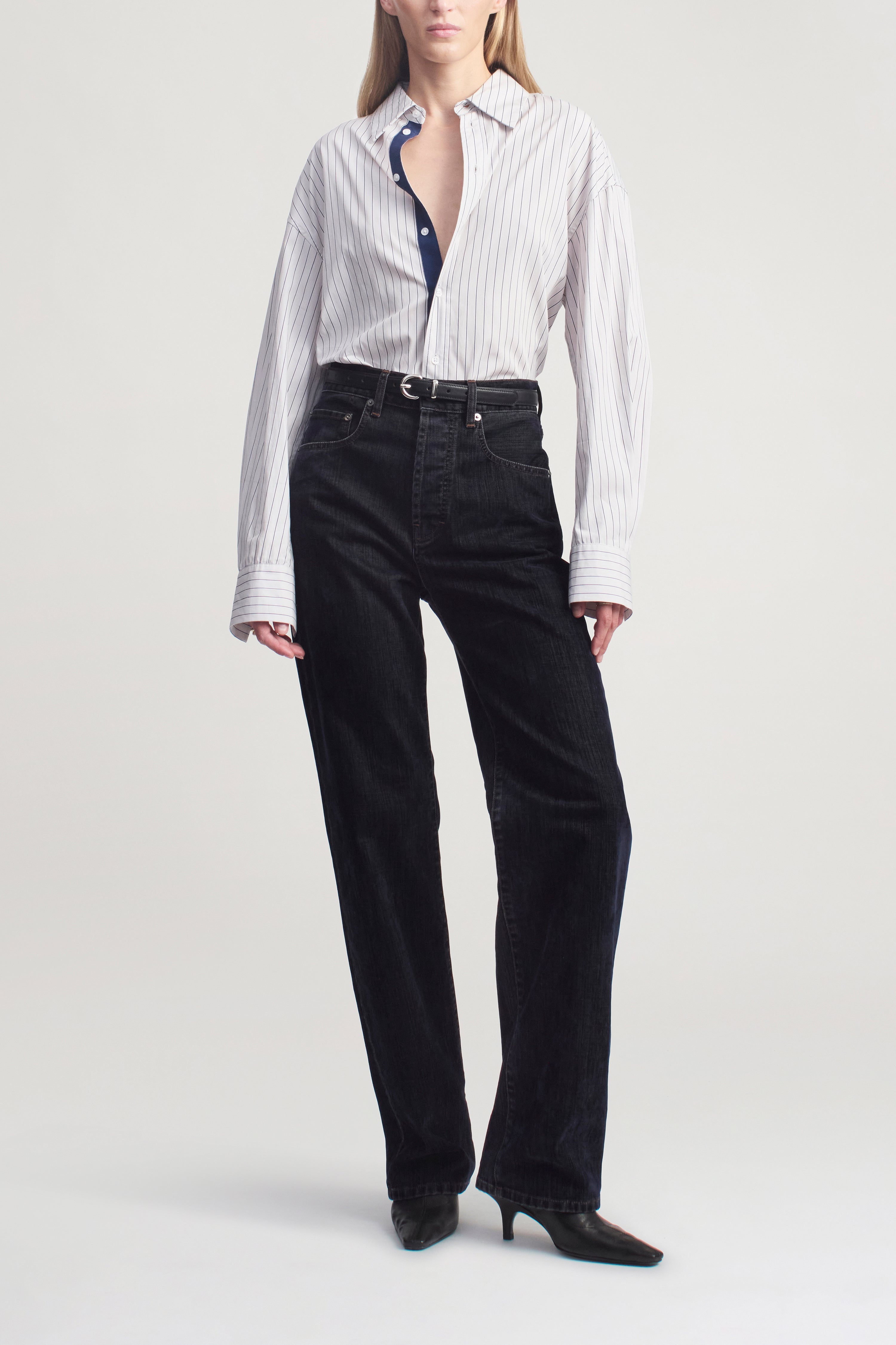 Dani Button Down in Cotton Poplin