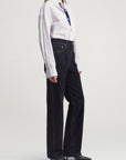 Dani Button Down in Cotton Poplin