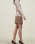 Leni Doubleface Skirt in Reversible Virgin Wool