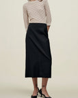 Emilee Pencil Skirt in Tropical Wool
