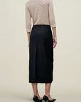 Emilee Pencil Skirt in Tropical Wool
