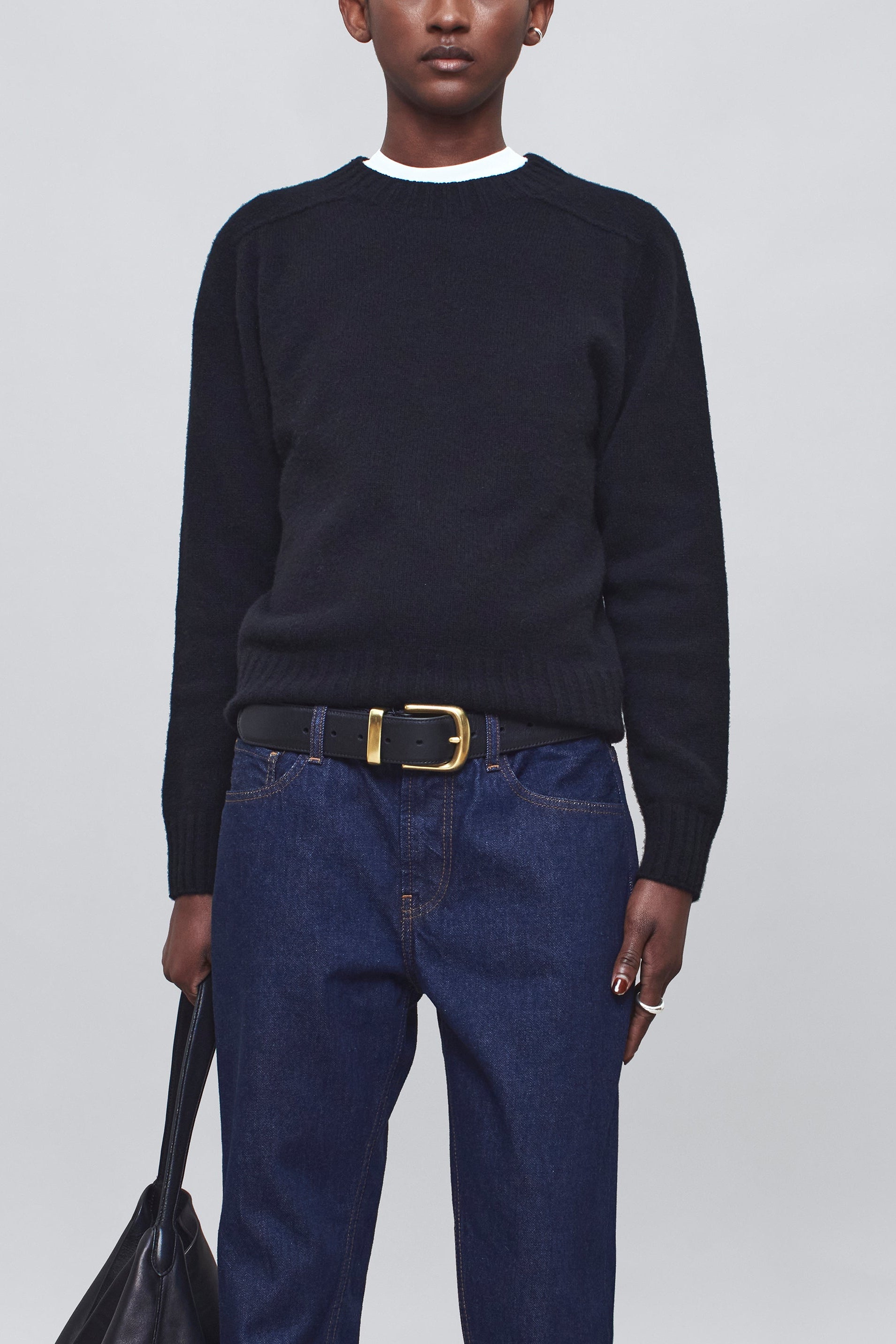 Nina Seamless Crewneck in Cashmere Wool