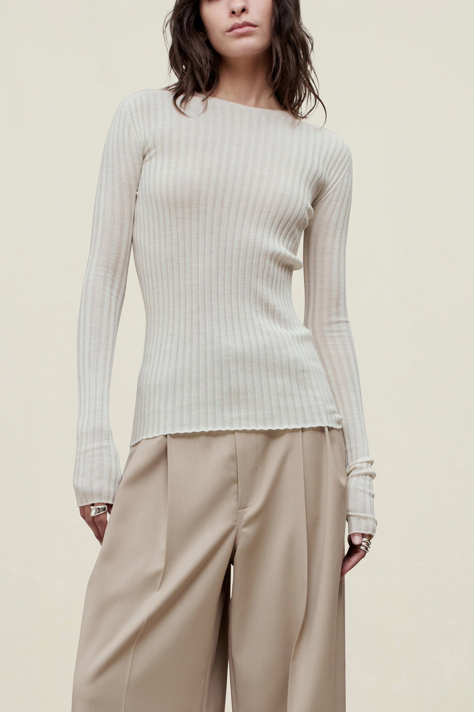 Fabi Long Sleeve in Superfine Merino