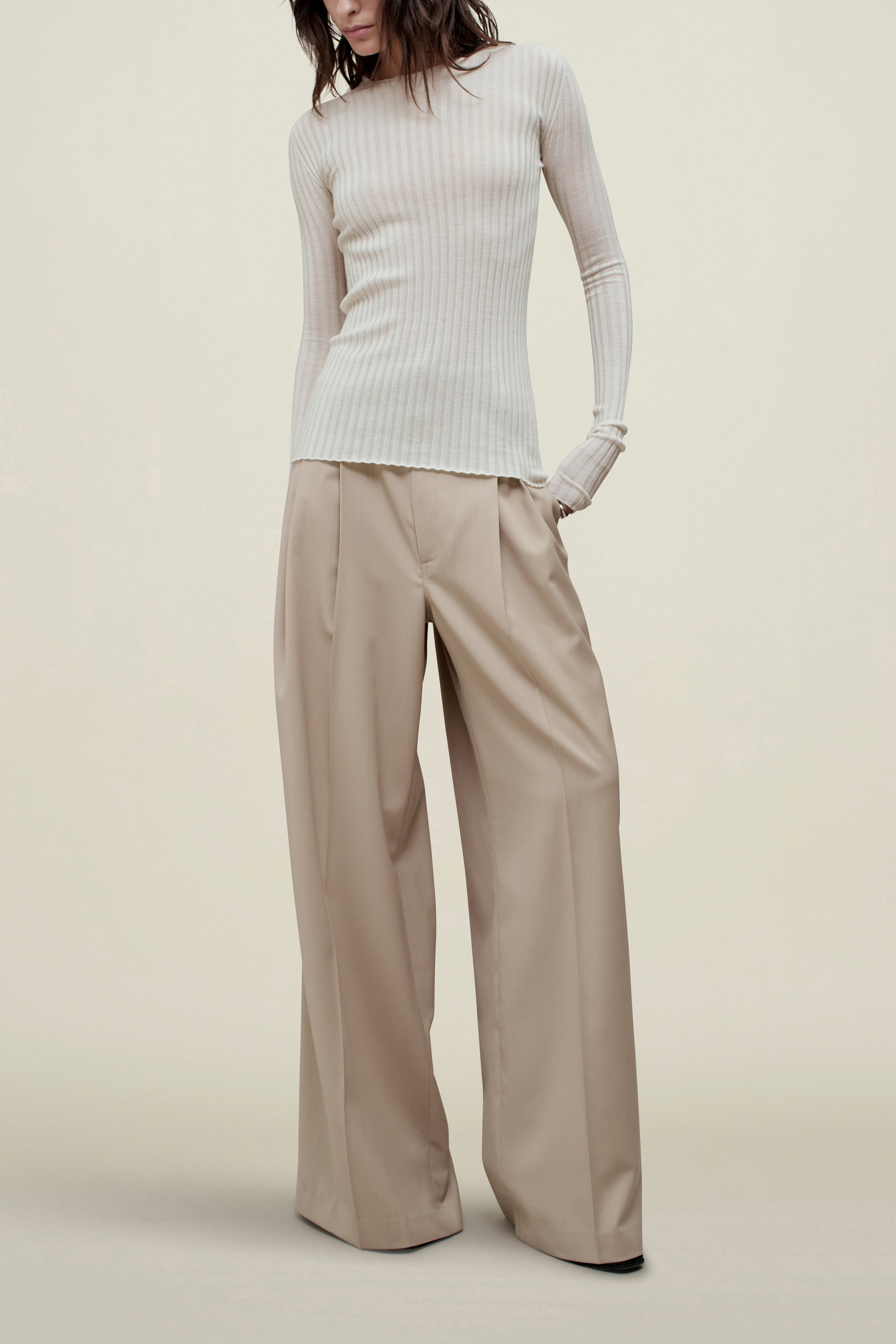 Fabi Long Sleeve in Superfine Merino