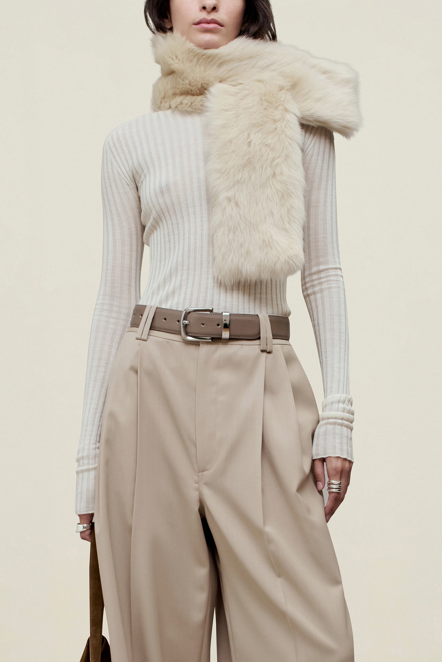 Nell Scarf in Shearling