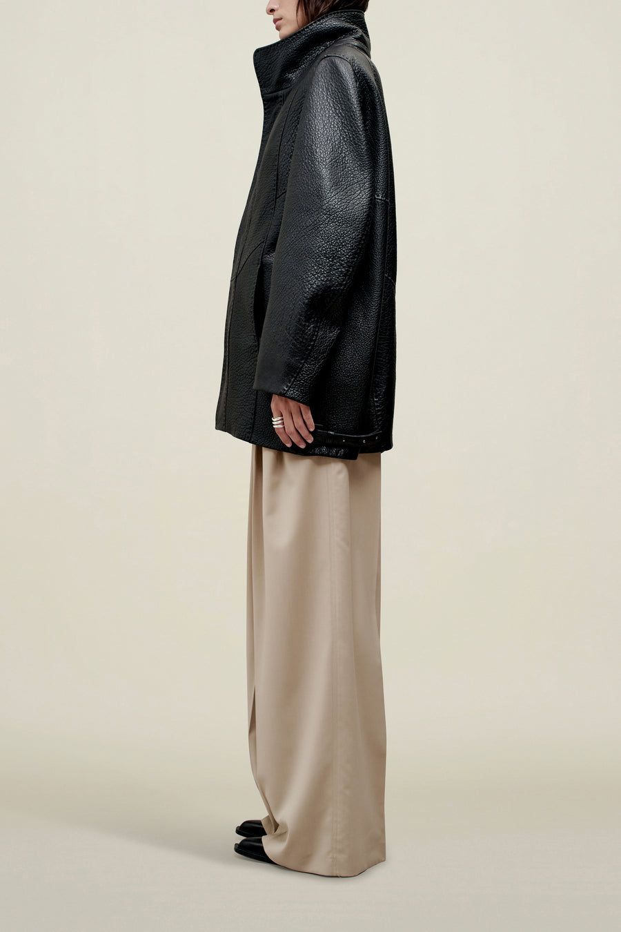 Willow Car Coat in Leather