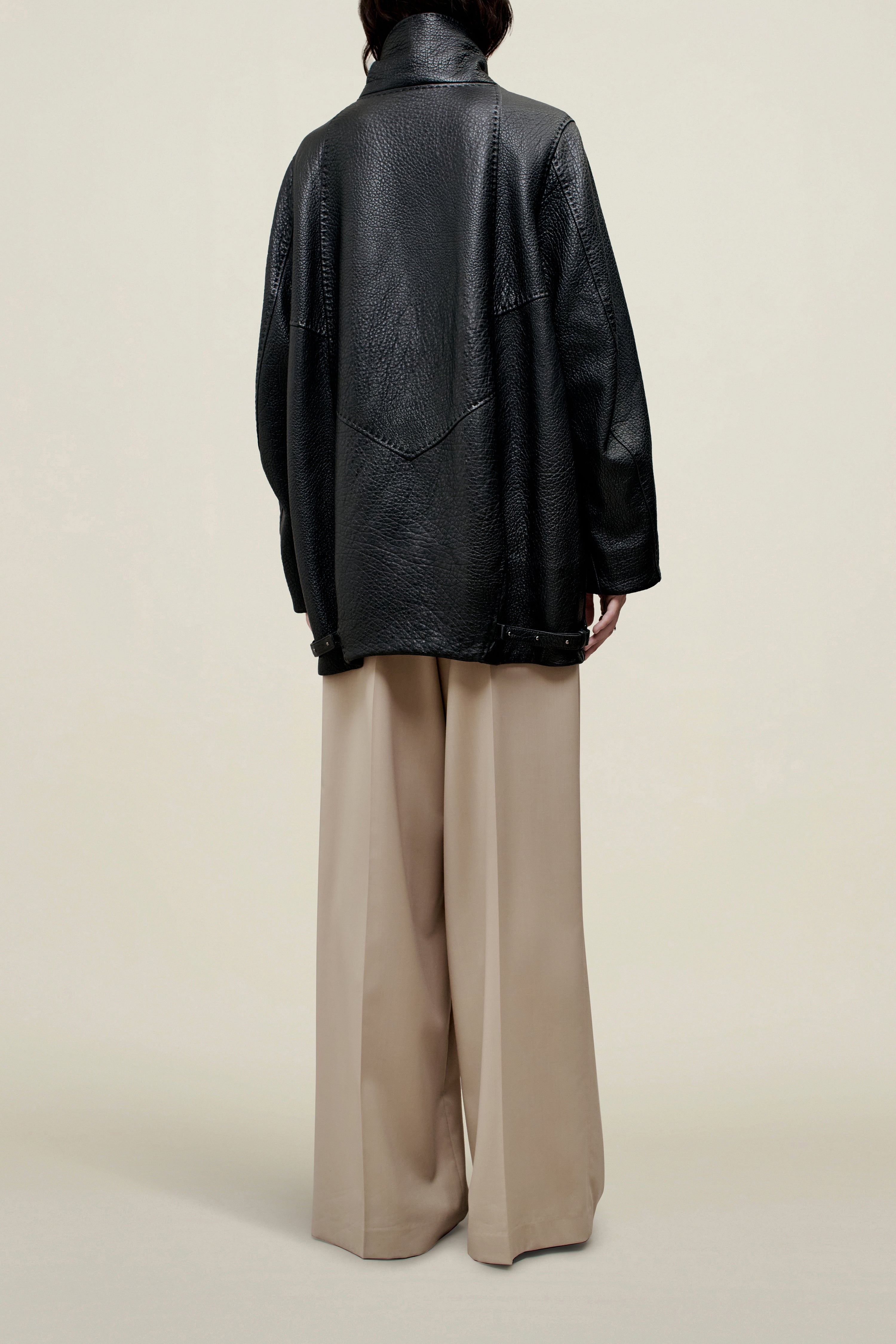 Willow Car Coat in Leather