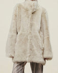 Donna Car Coat in Shearling