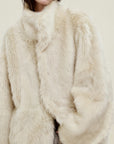 Donna Car Coat in Shearling