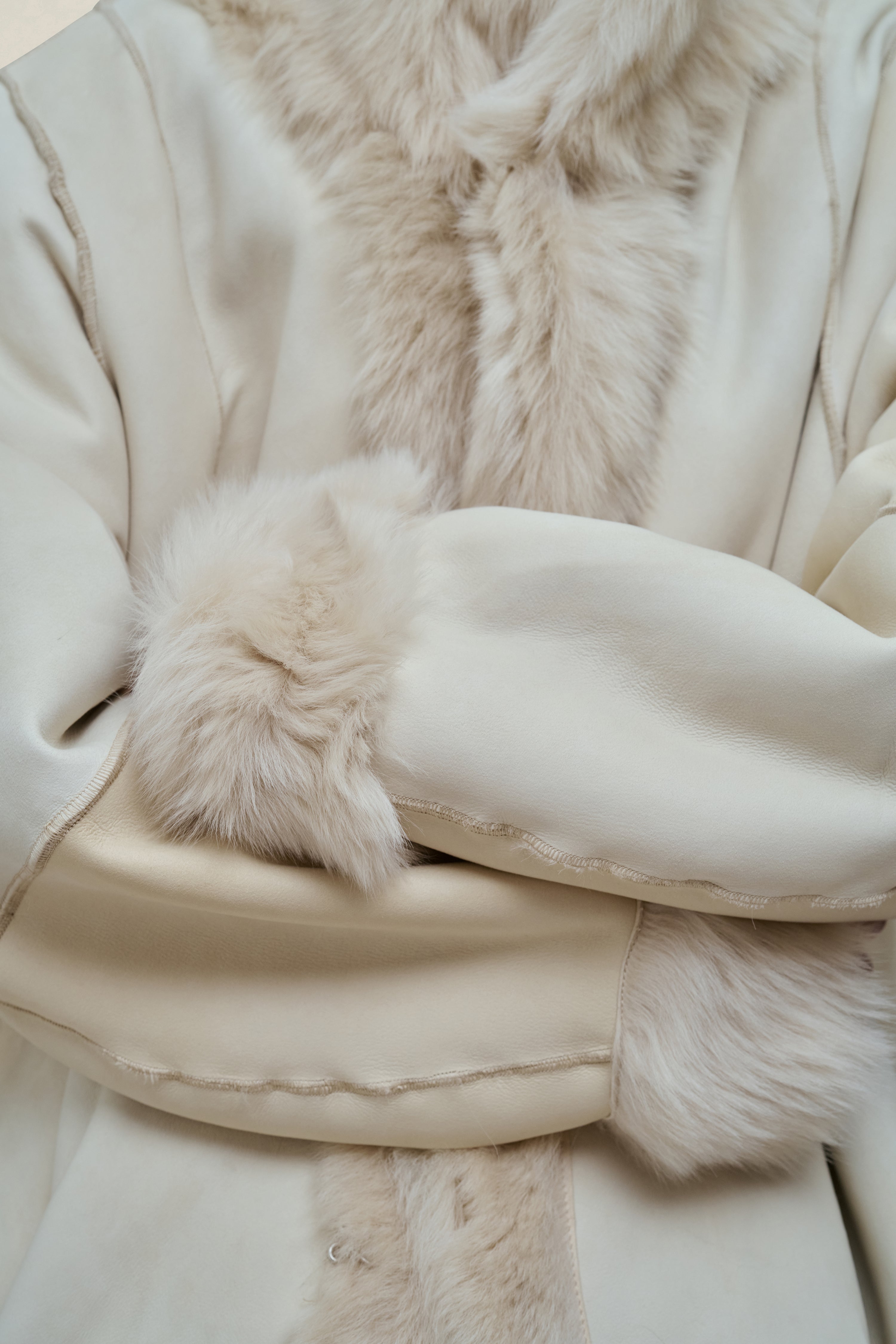 Donna Car Coat in Shearling