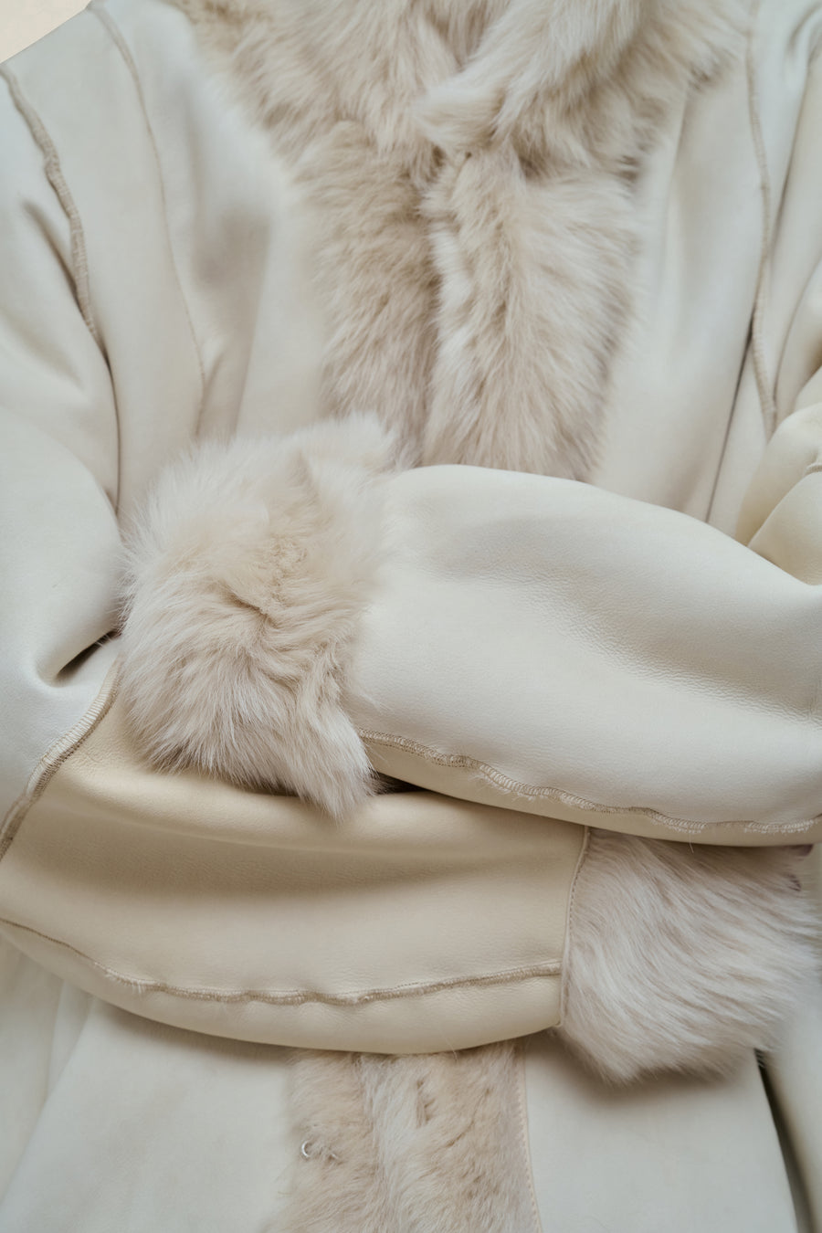 Donna Car Coat in Shearling