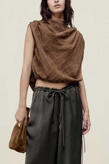 Naia Draped Top in Viscose Ribbon