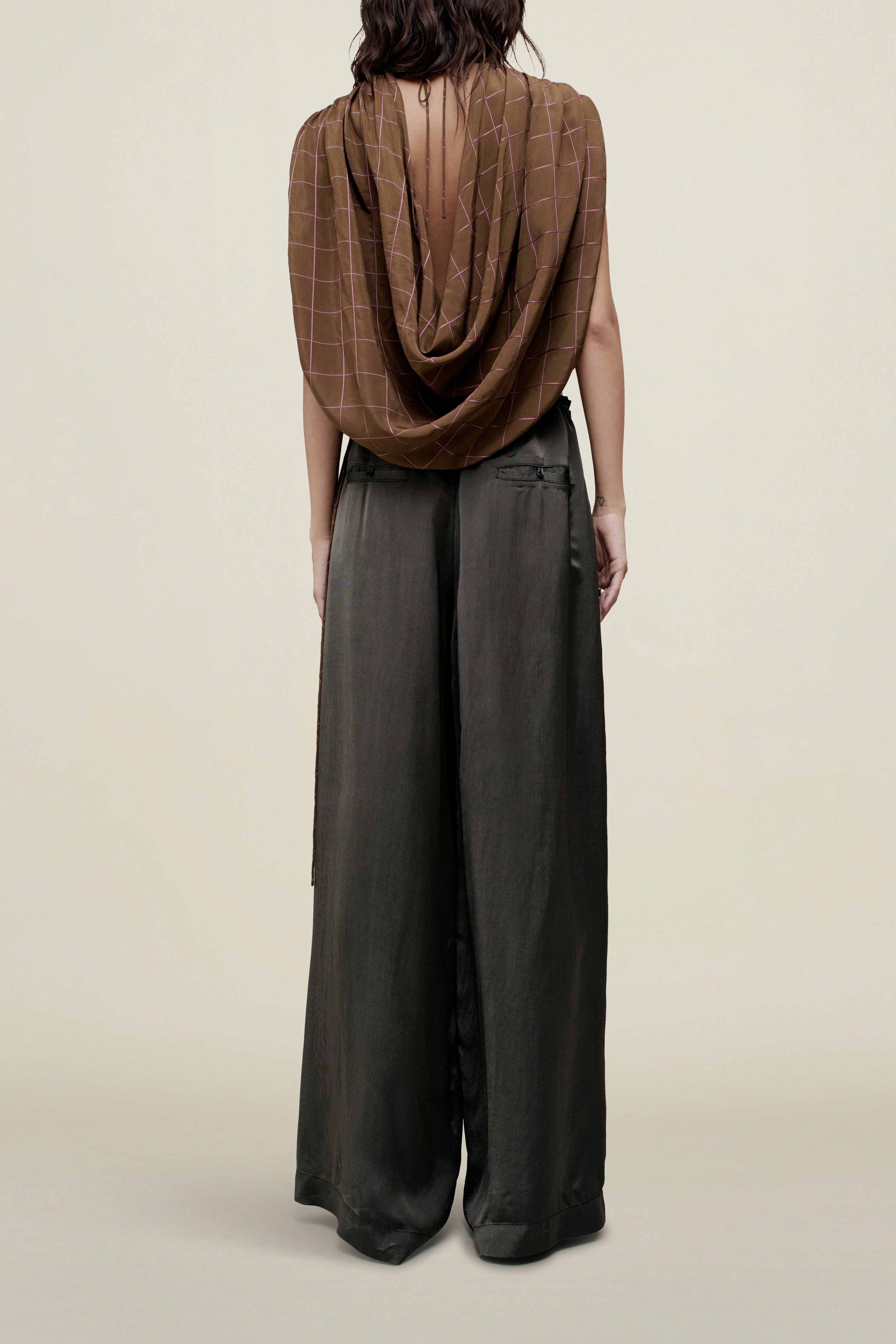 Naia Draped Top in Viscose Ribbon