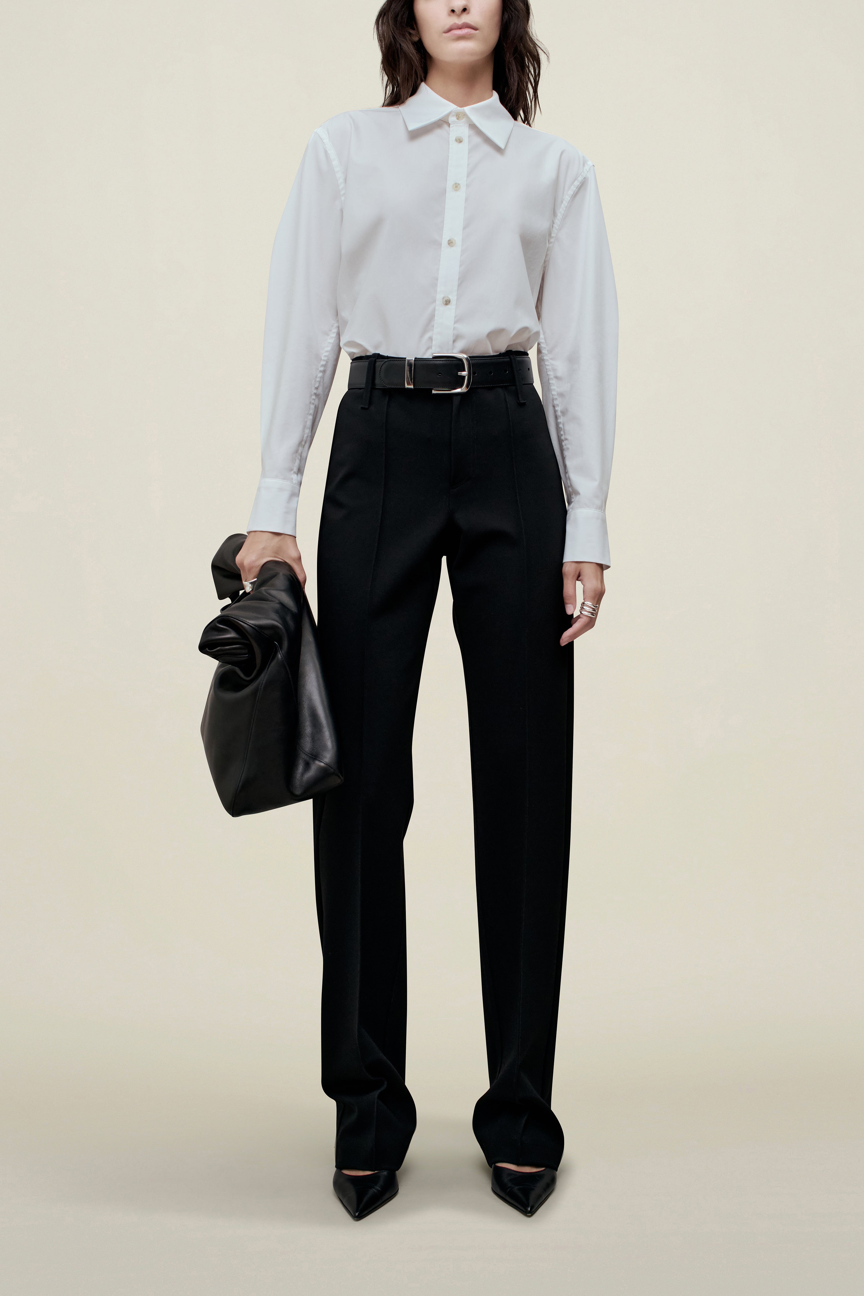 Damian Trouser in Stretch-Knit Suiting