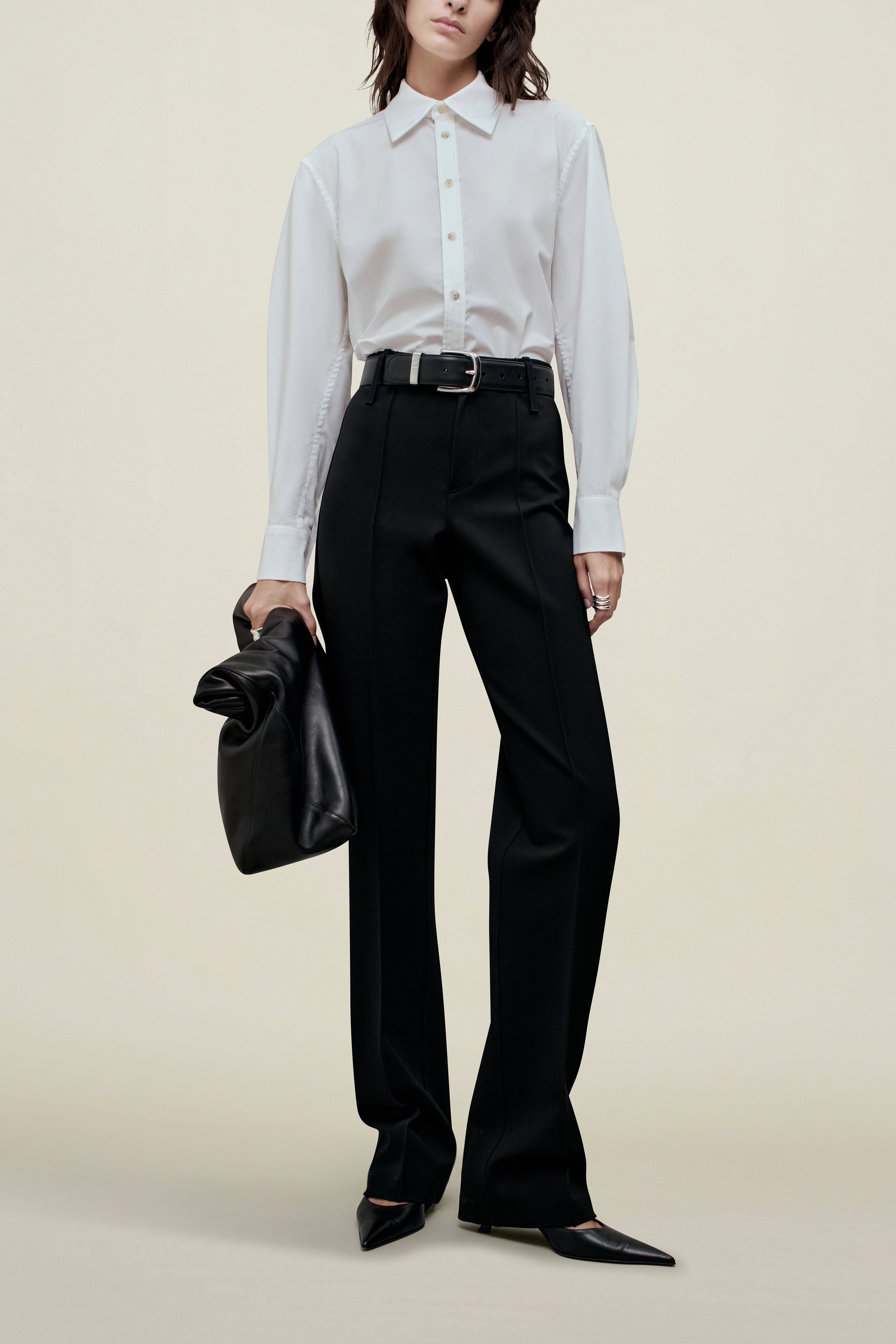 Damian Trouser in Stretch-Knit Suiting