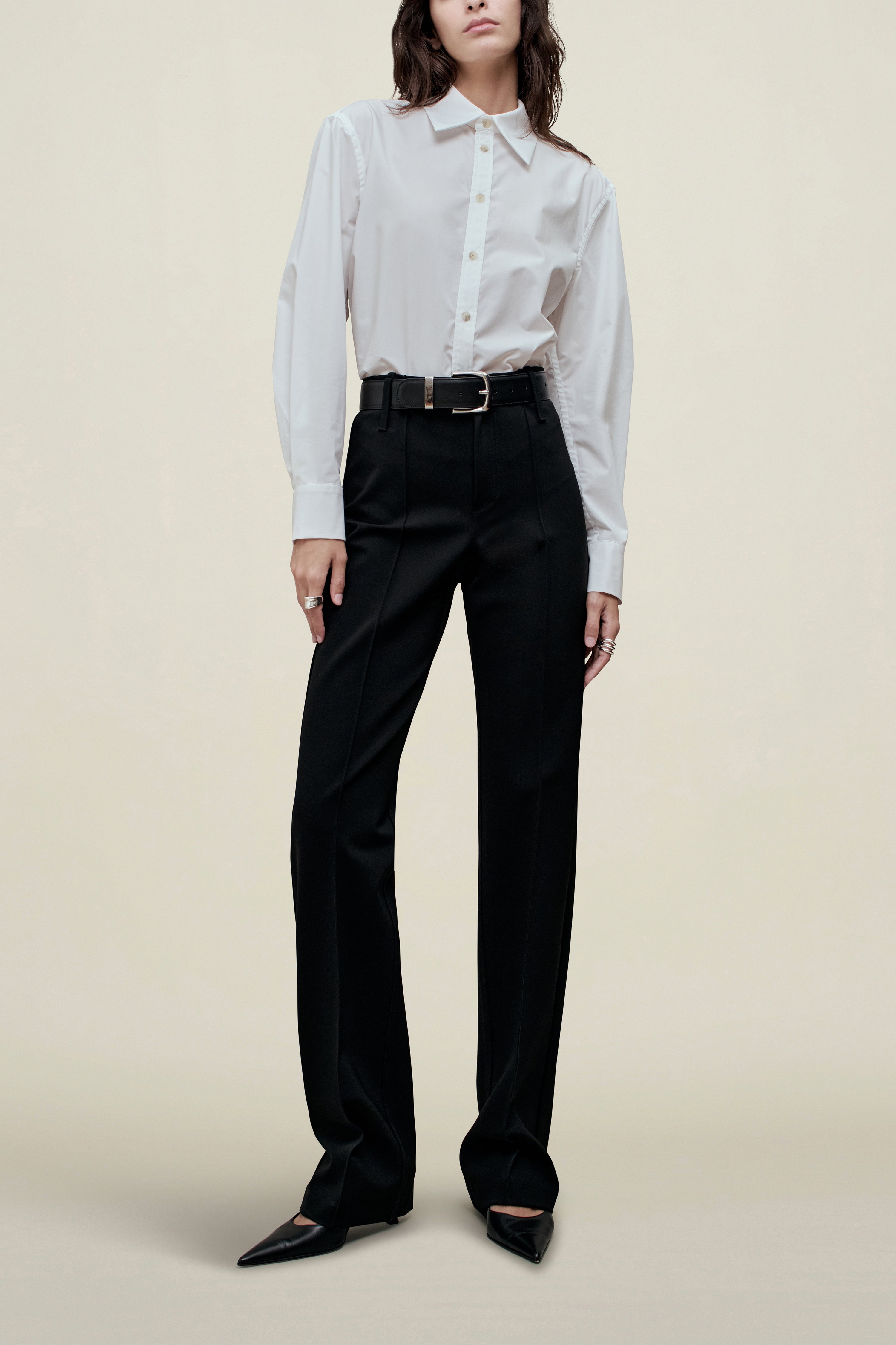 Damian Trouser in Stretch-Knit Suiting