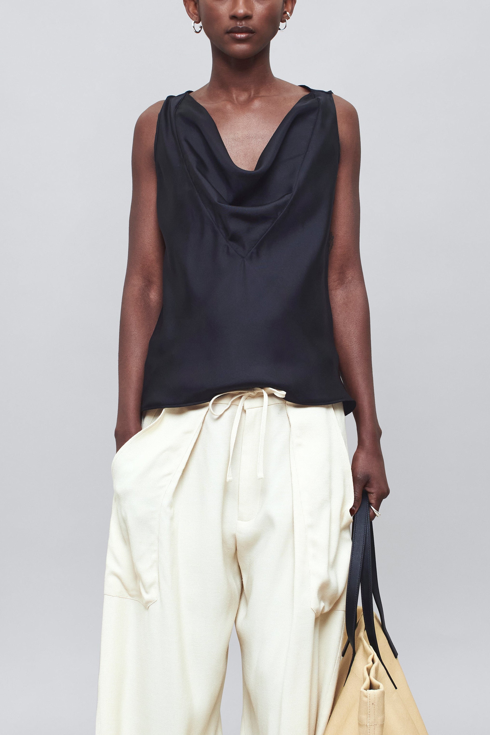 Nicola Top in Silk Twill