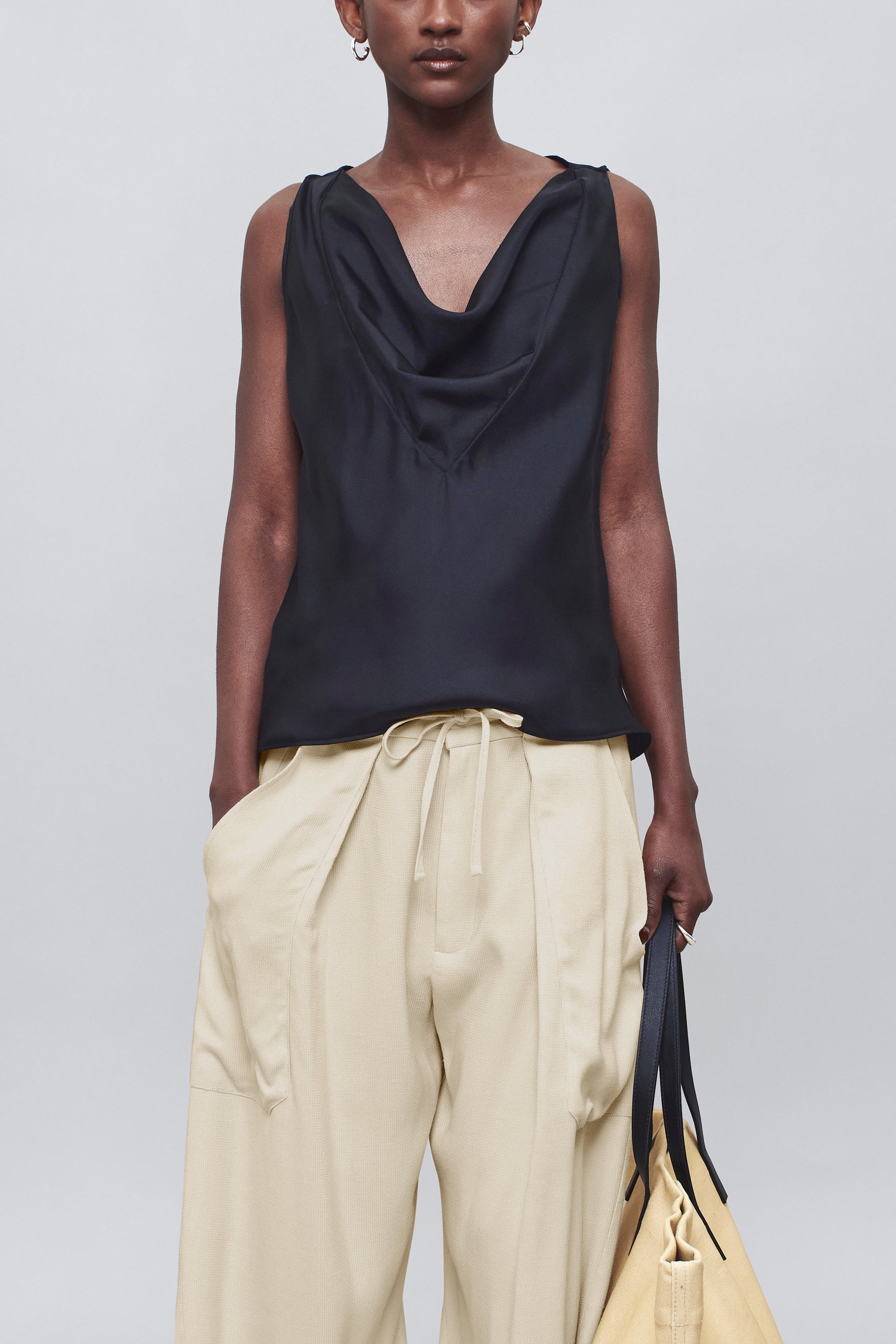 Nicola Top in Silk Twill