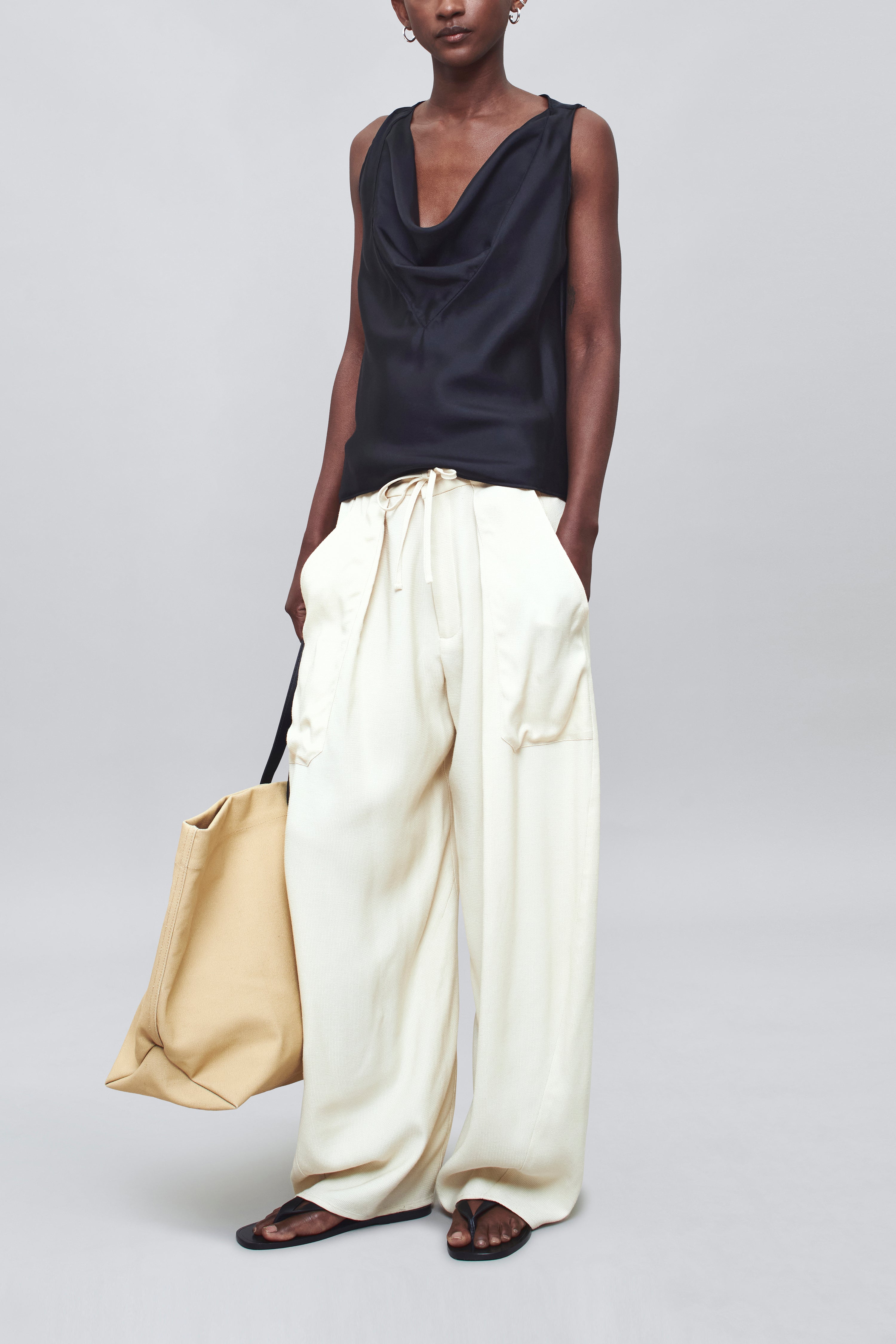 Nicola Top in Silk Twill