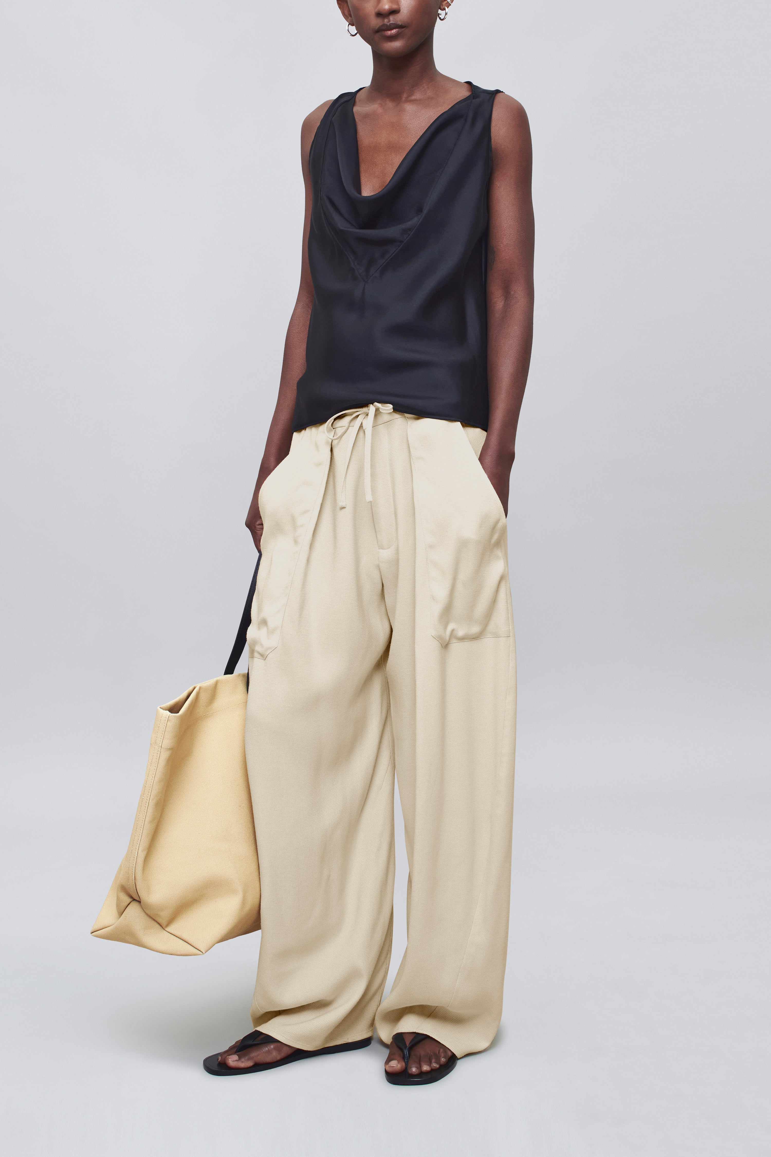 Nicola Top in Silk Twill