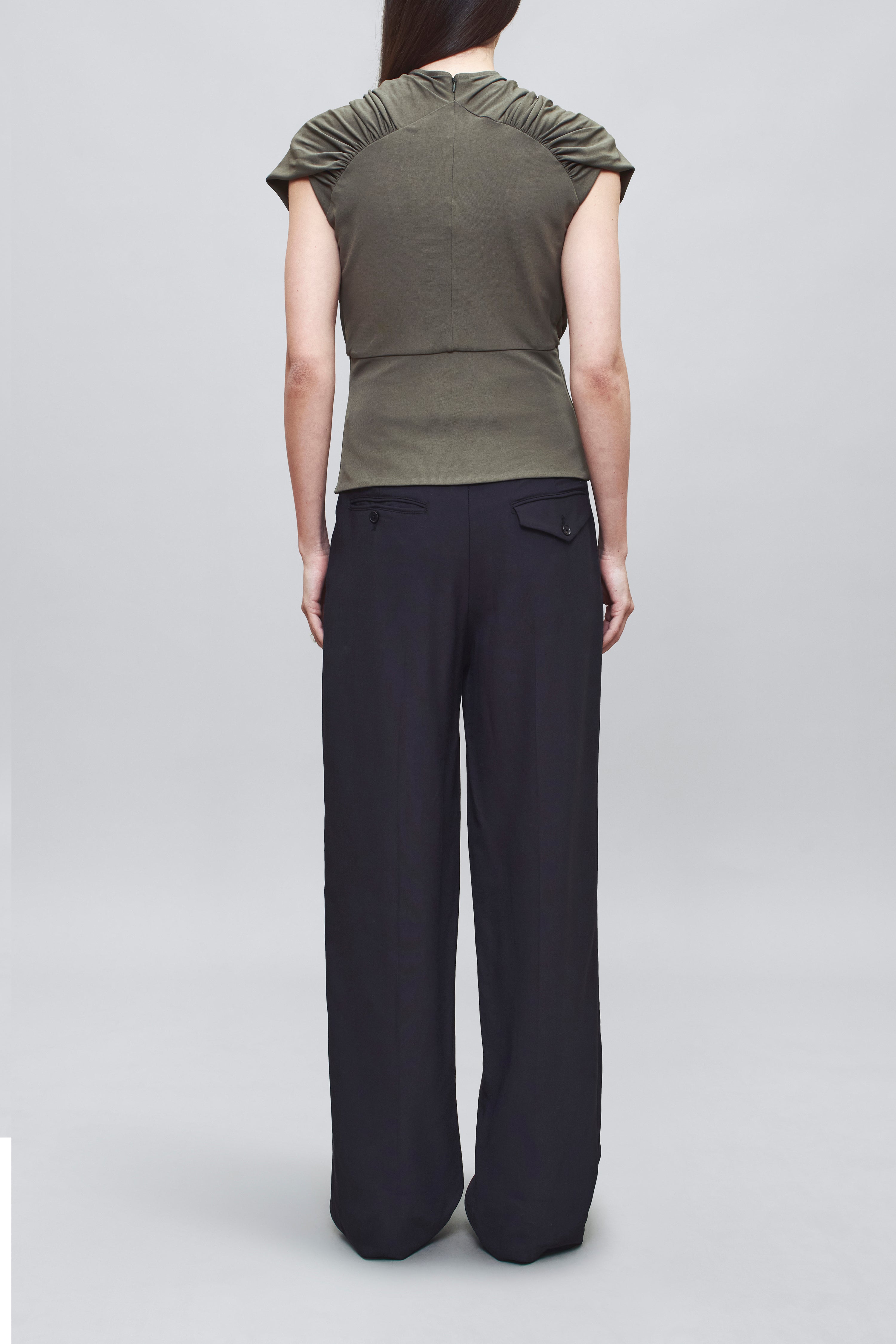 Jocelyn Draped Top in Matte Jersey