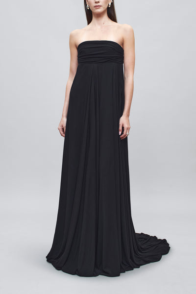 matte jersey evening dresses Naomi Gown in XS Flutter sleeve