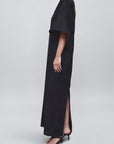 Calla Dress in Black Basket Weave