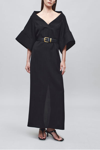 Calla Dress in Black Basket Weave – KALLMEYER