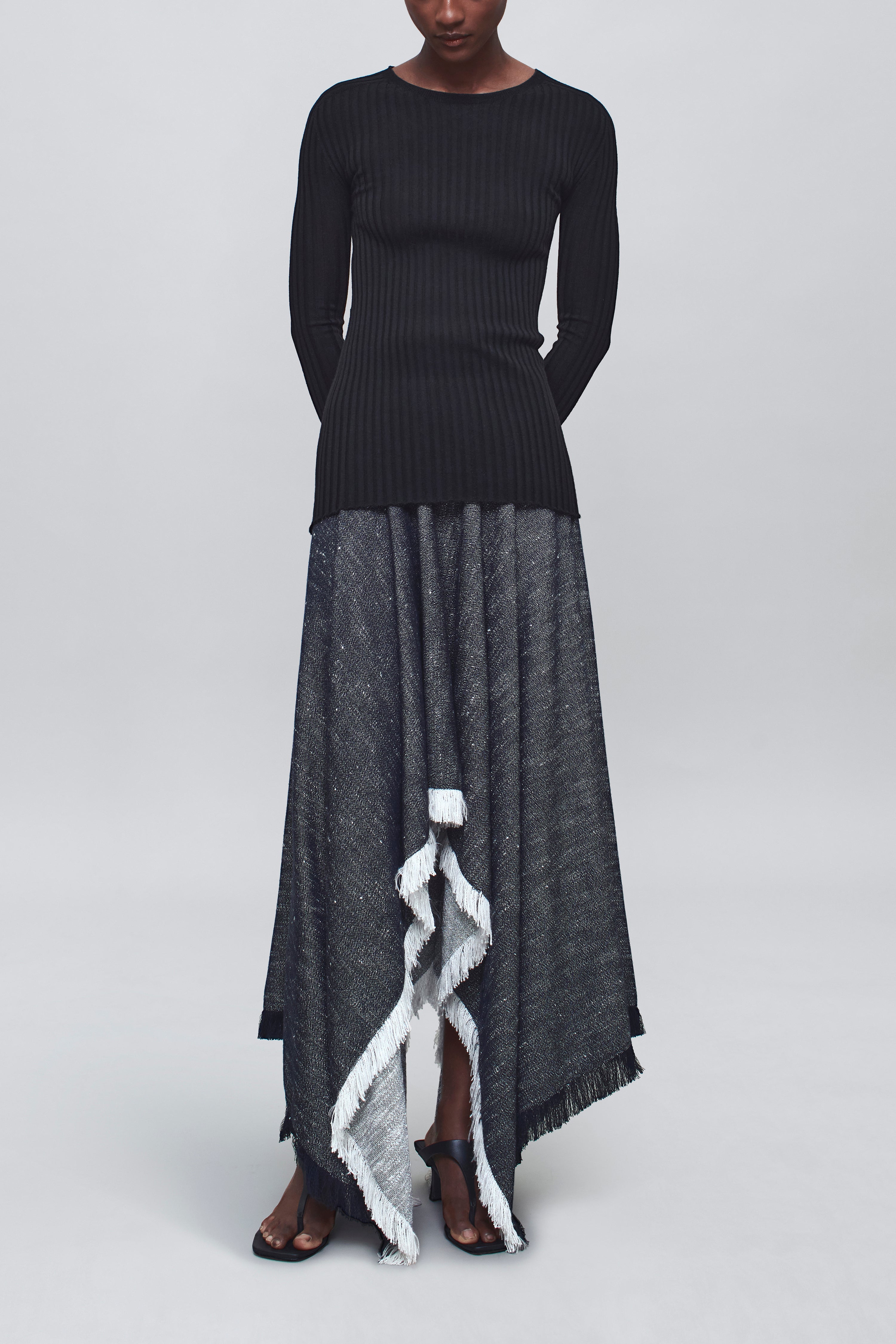 Fabi Fitted Long Sleeve in Superfine Merino