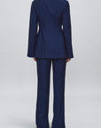 Benny Longline Blazer in Slub Suiting
