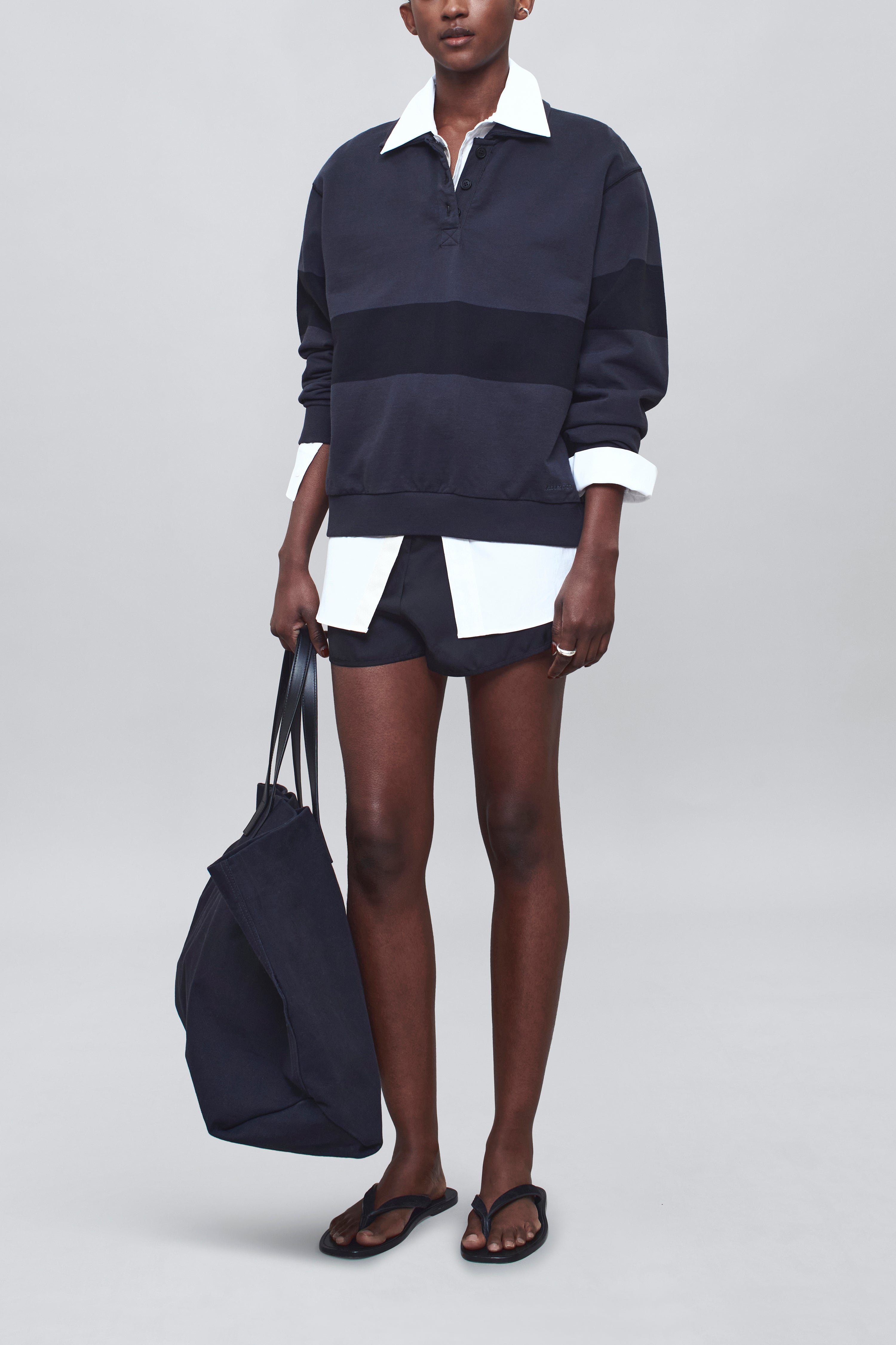 Blake Rugby Polo in Cotton Terry