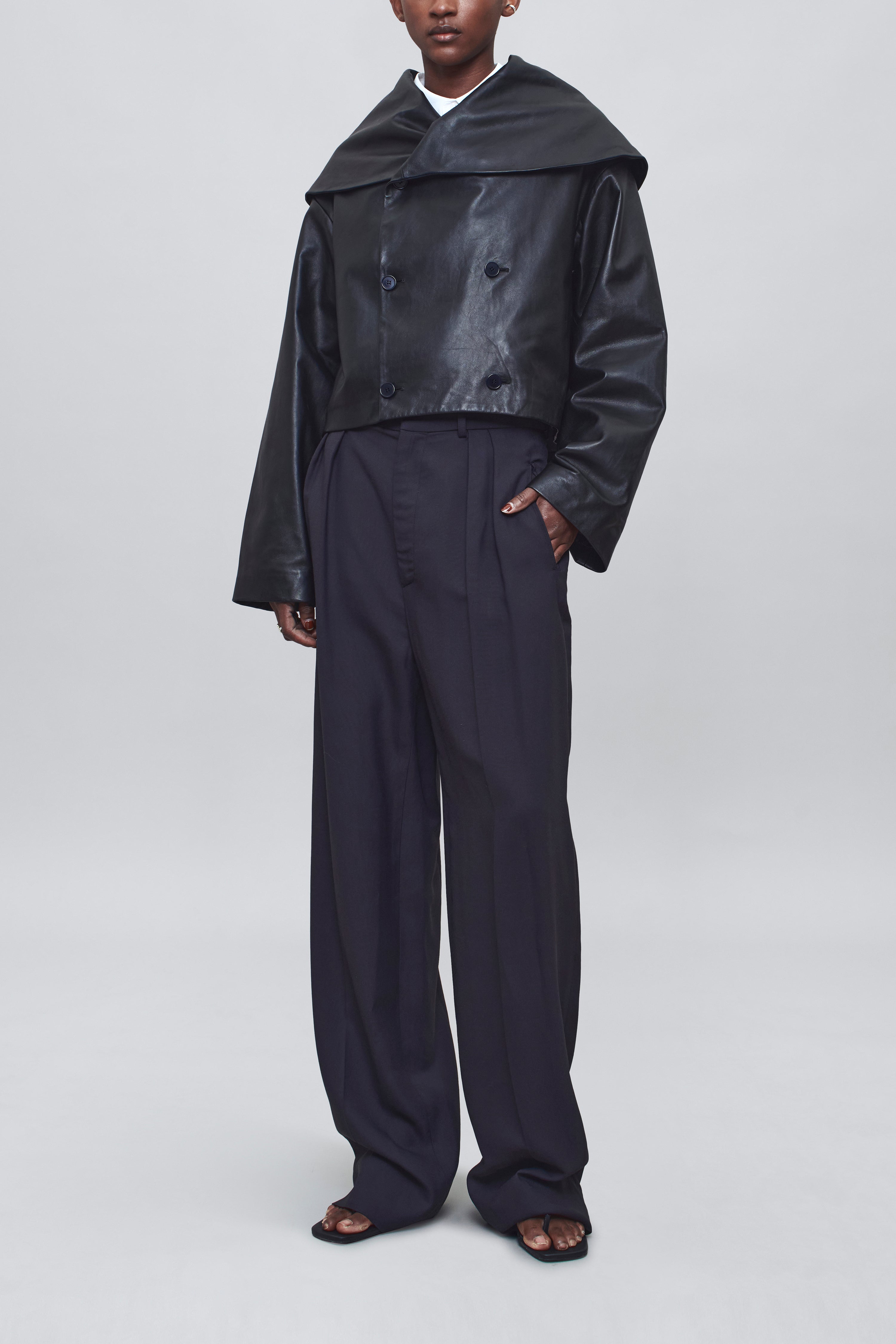 Dotti Shawl Jacket in Lambskin